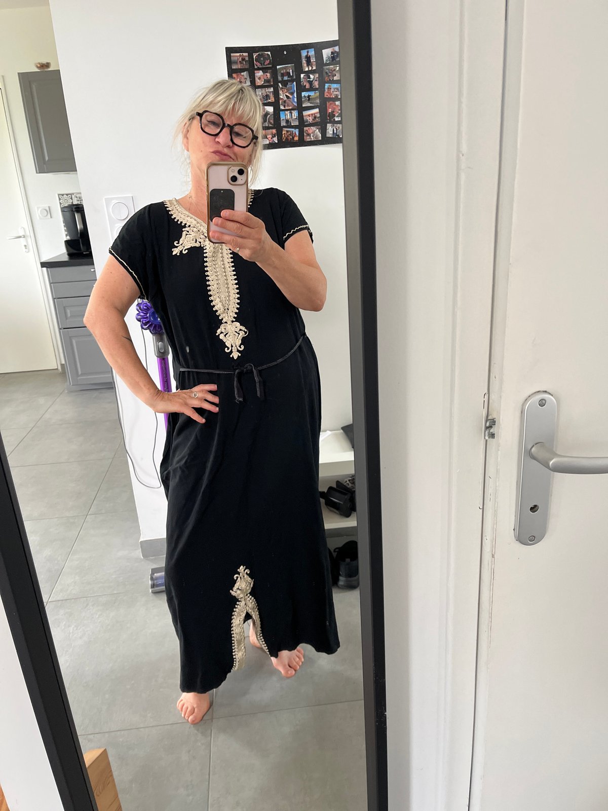 Woman captured in casual indoor moments in Chambœuf