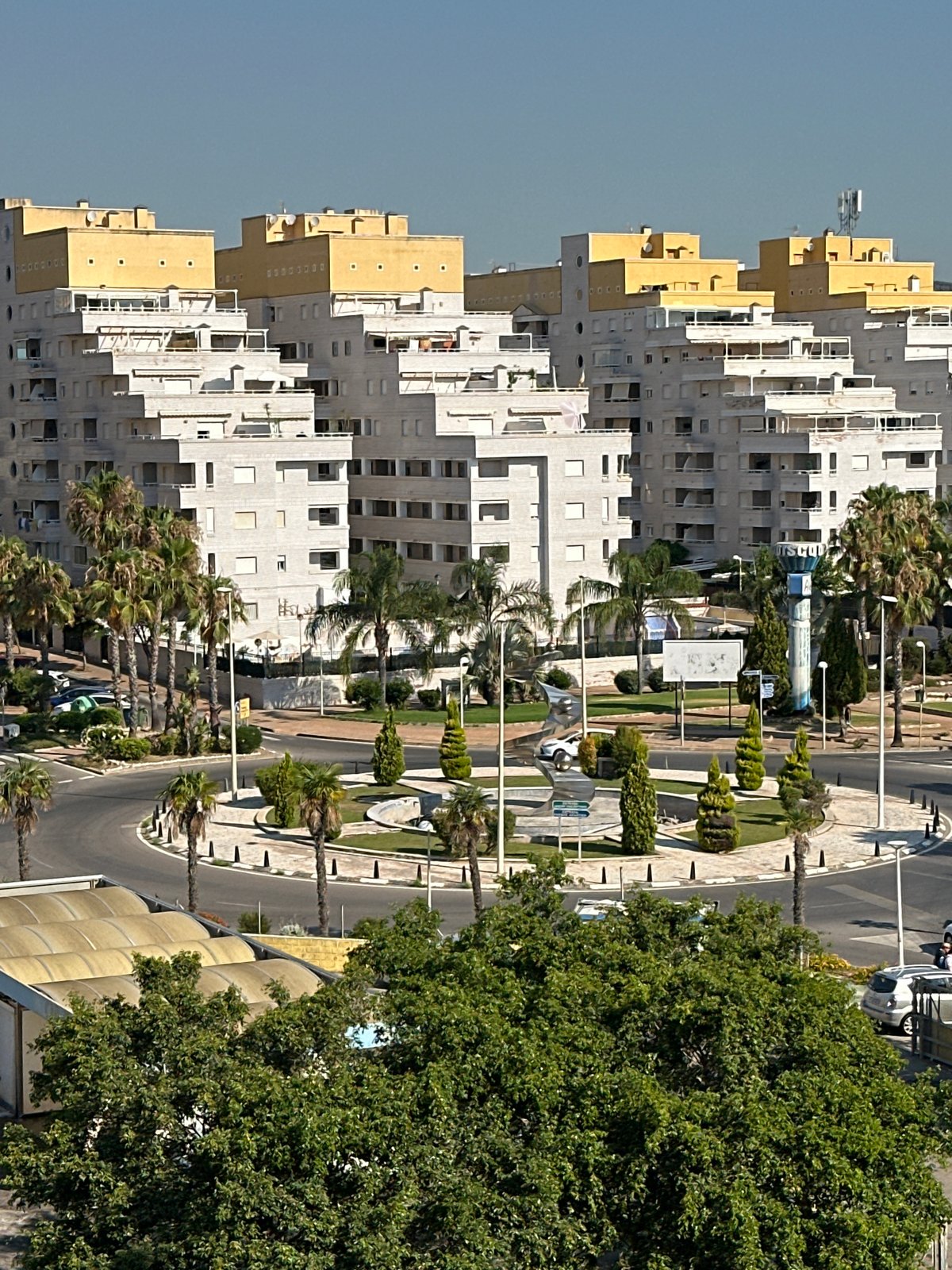 Resort pools and apartment blocks along the Spanish Mediterranean coast