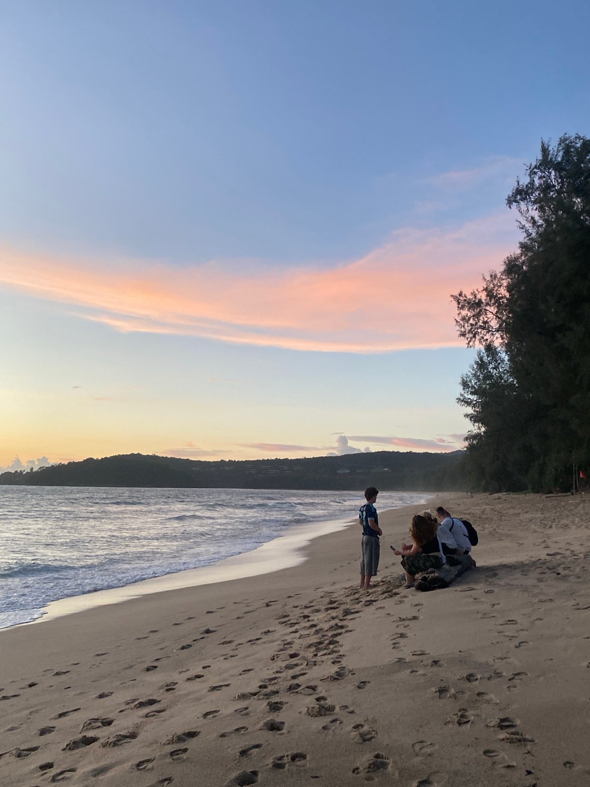 Sunset on Choeng Thale beach, Andaman Sea coast