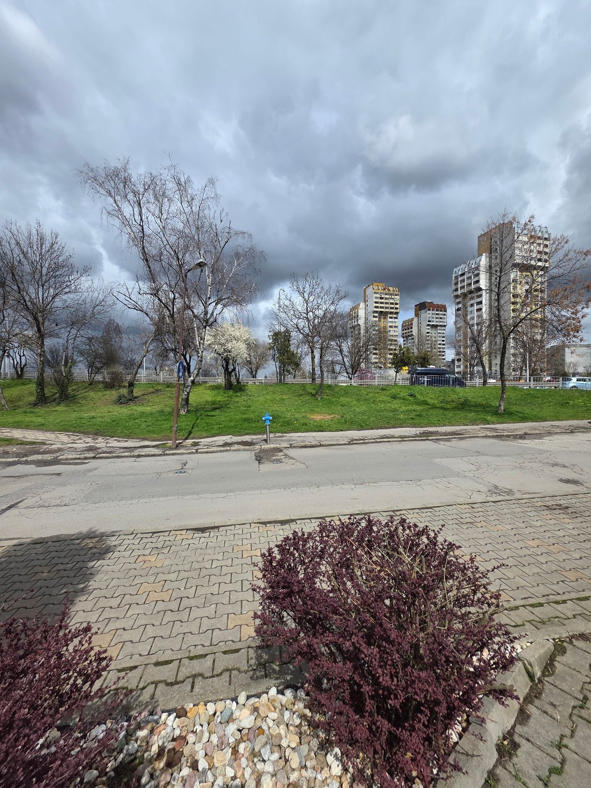 Urban residential landscape documented in Sofia, Bulgaria