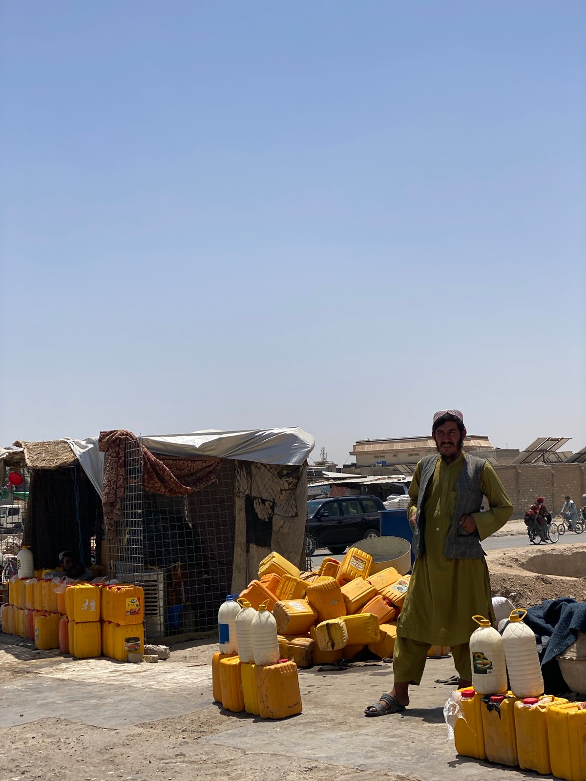 Morning street life in Kandahar, Afghanistan