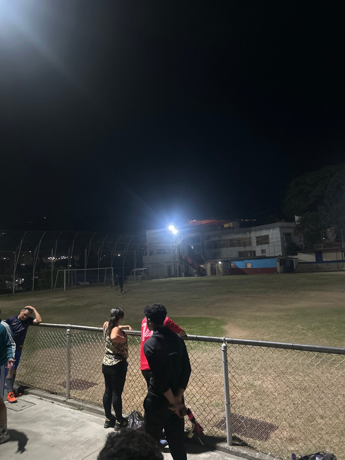 Night illumination at Caracas sports field captured