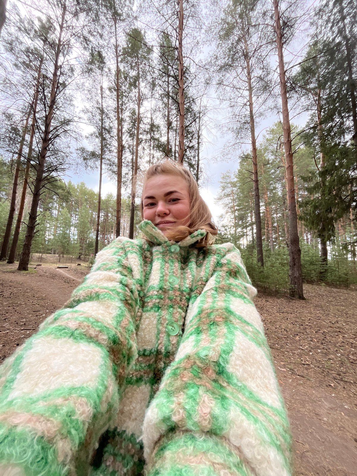 Forest outing documented near Chaikovsky with selfies and cycling
