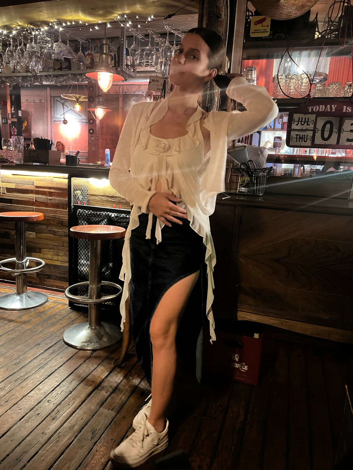 Evening drinks at a cozy wooden bar in Sofia