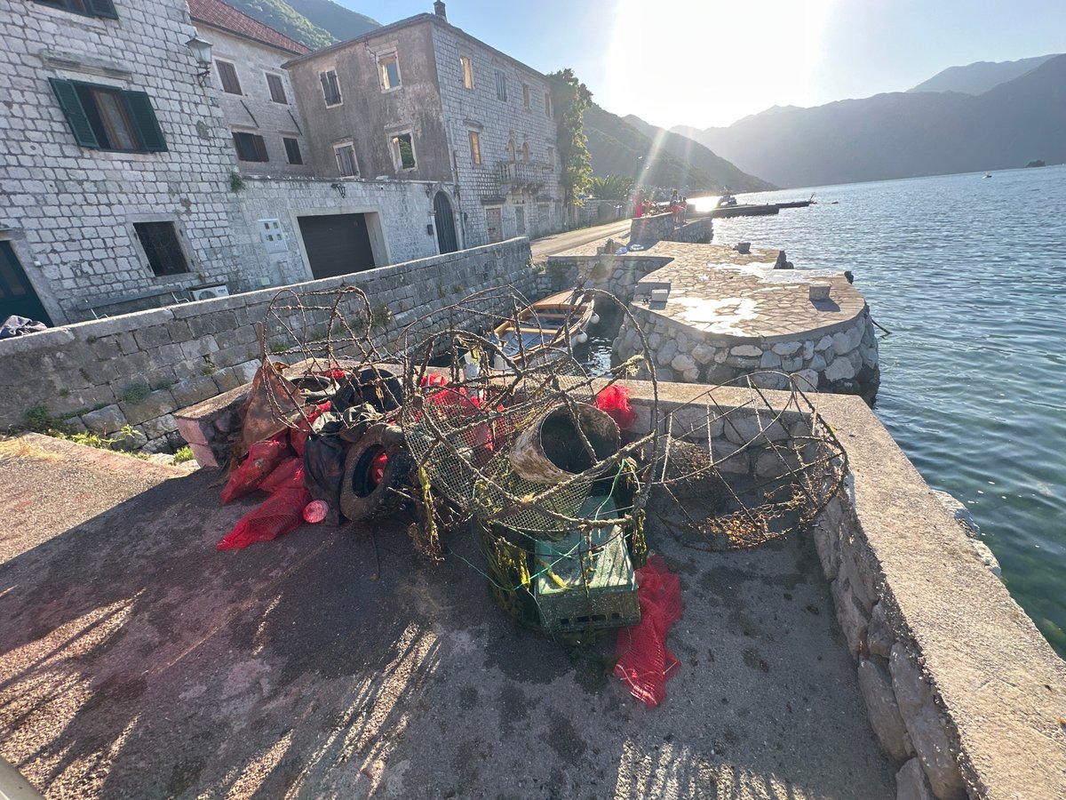 Afternoon leisure activities captured along Montenegro's Bay of Kotor