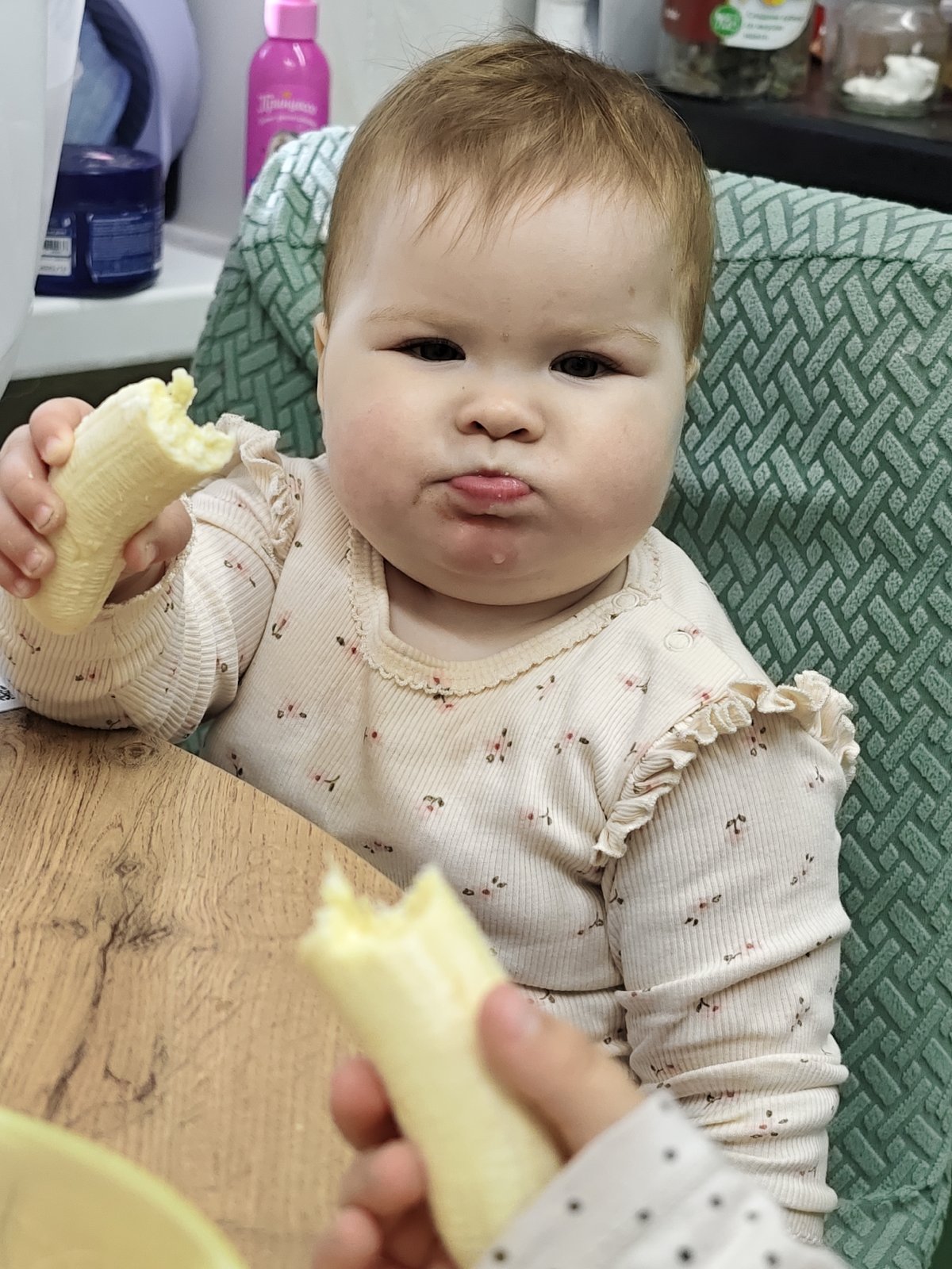 Children's morning routine documented in Chaikovsky household