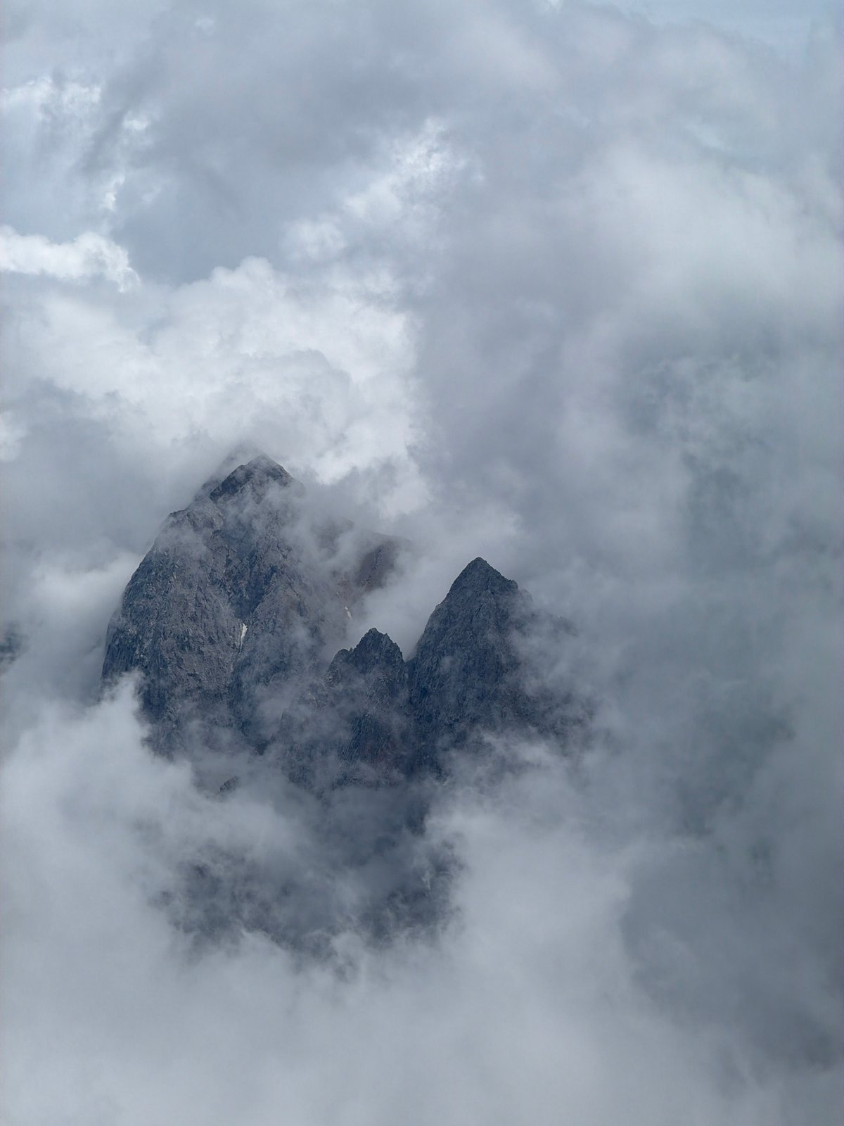At the top of Germany: mist, rock, and the Zugspitze summit