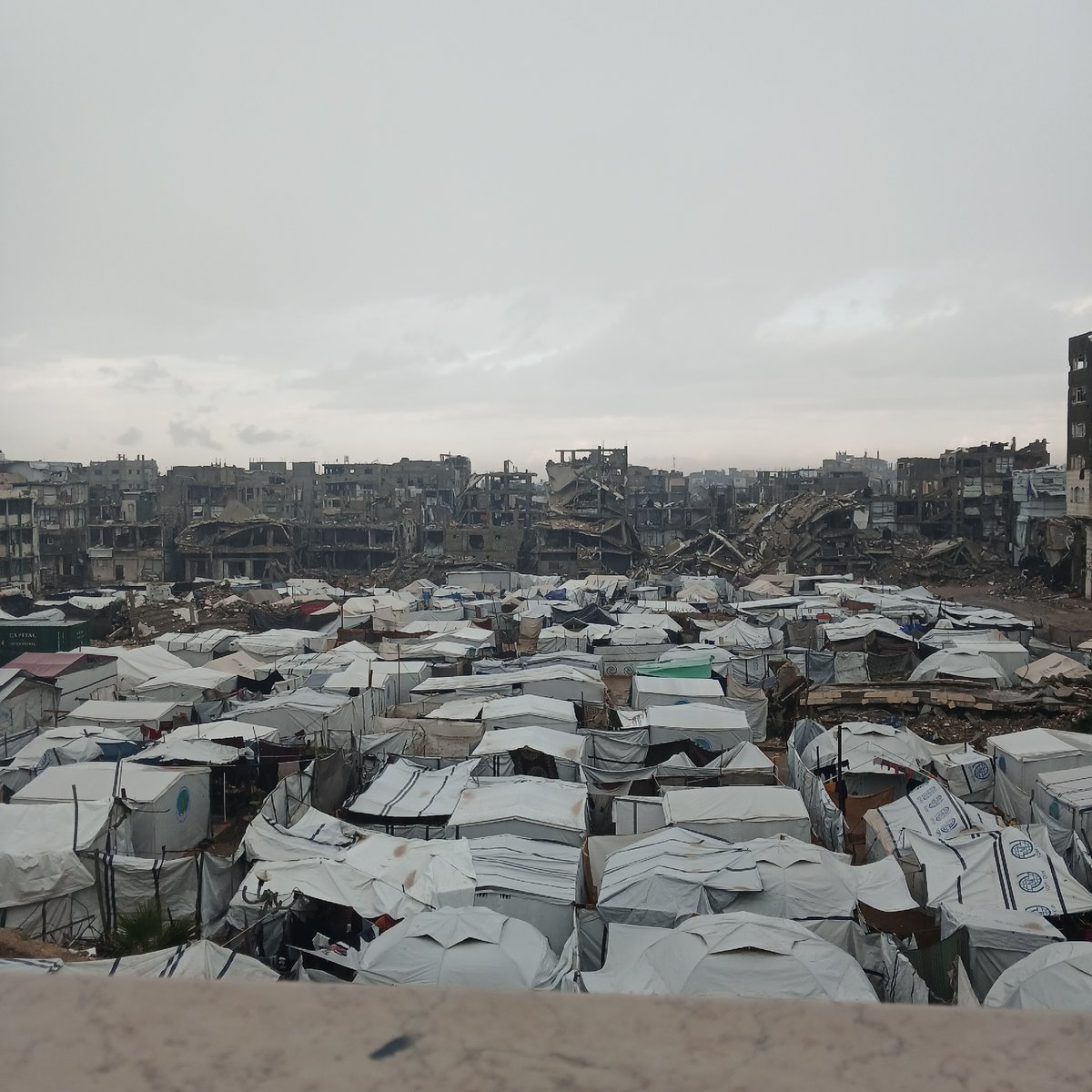 Witnesses document destruction, tent camps in Gaza City