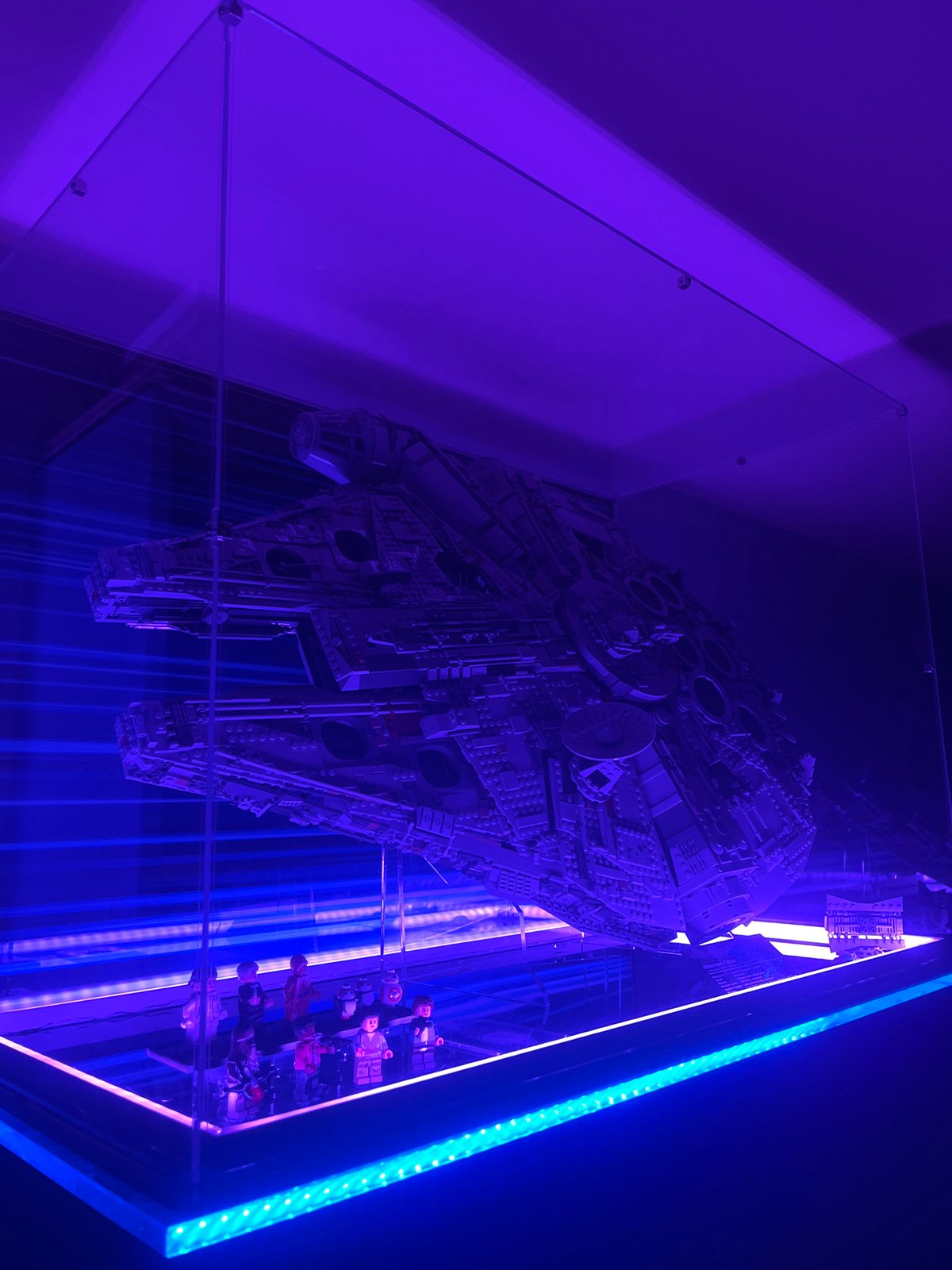 Star Wars model display spotted alongside colorful monitors in Sofia