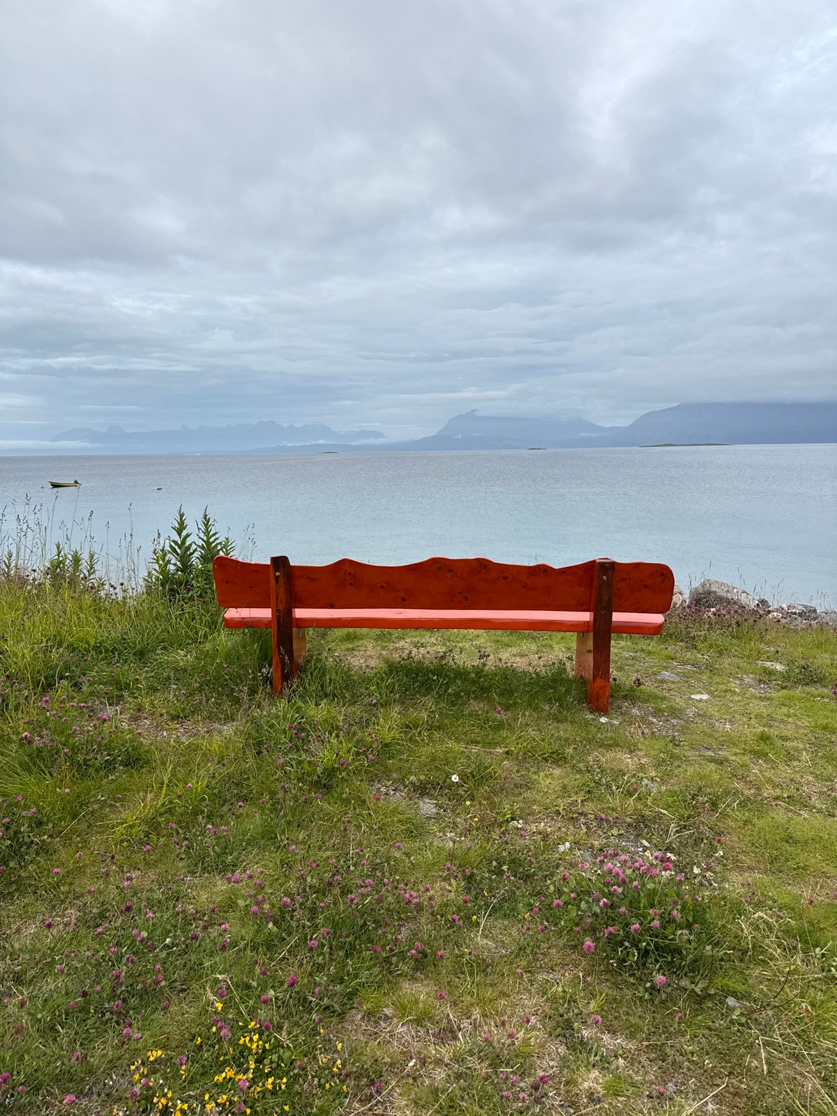 Coastal trail at Trondenes, Harstad on a calm overcast evening