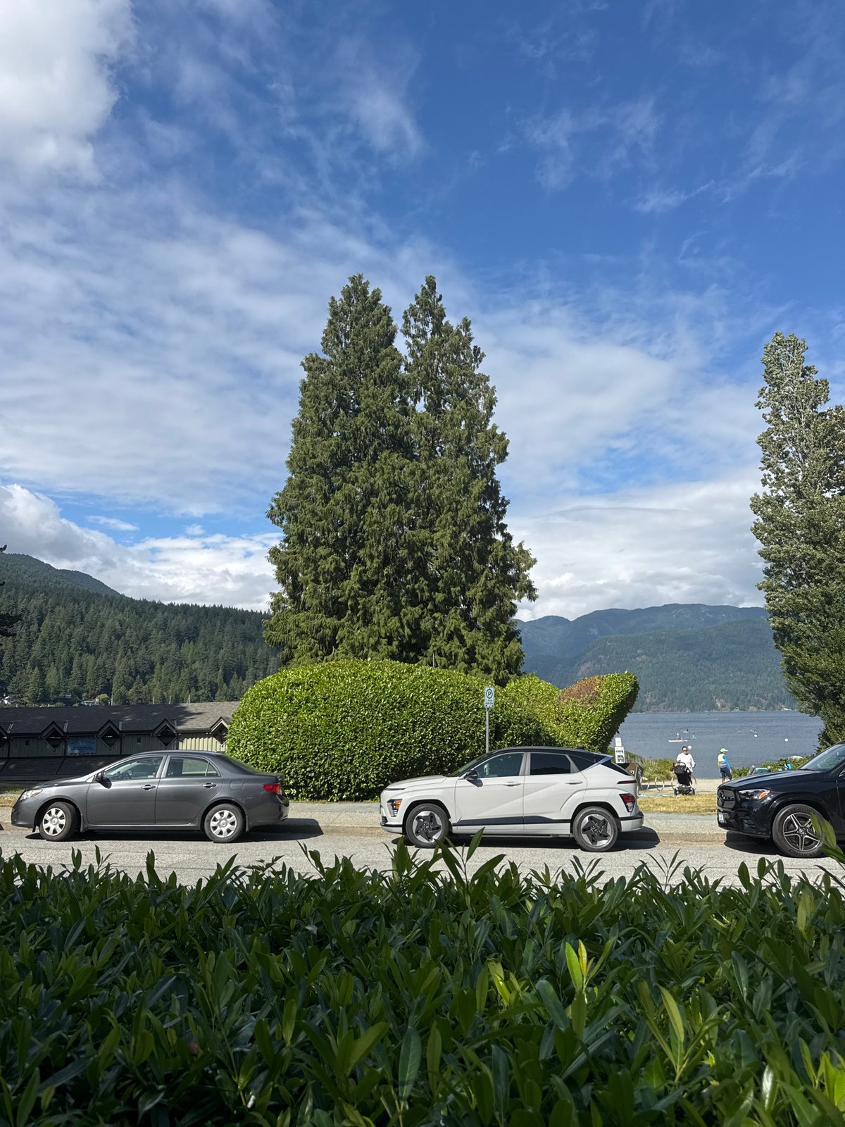 North Vancouver streets with inlet and bridge in view