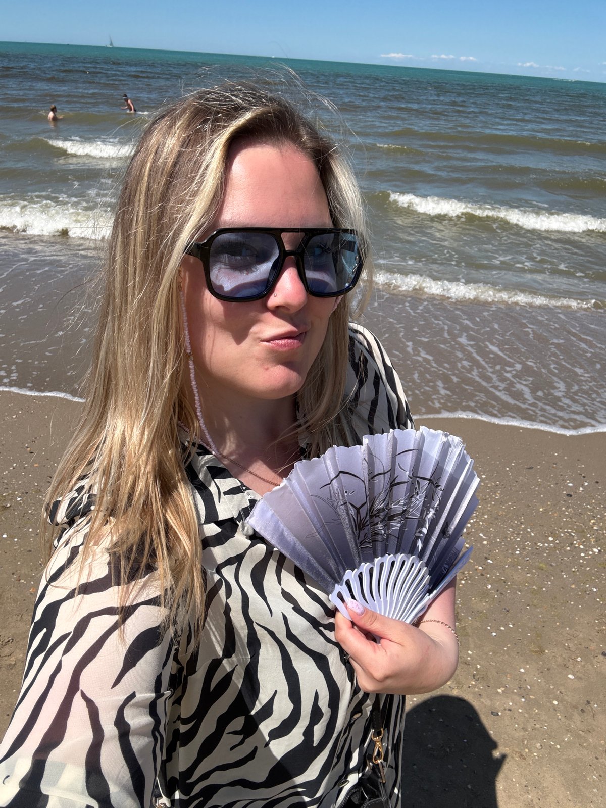Sunny morning beach scenes captured in Anapa, Russia