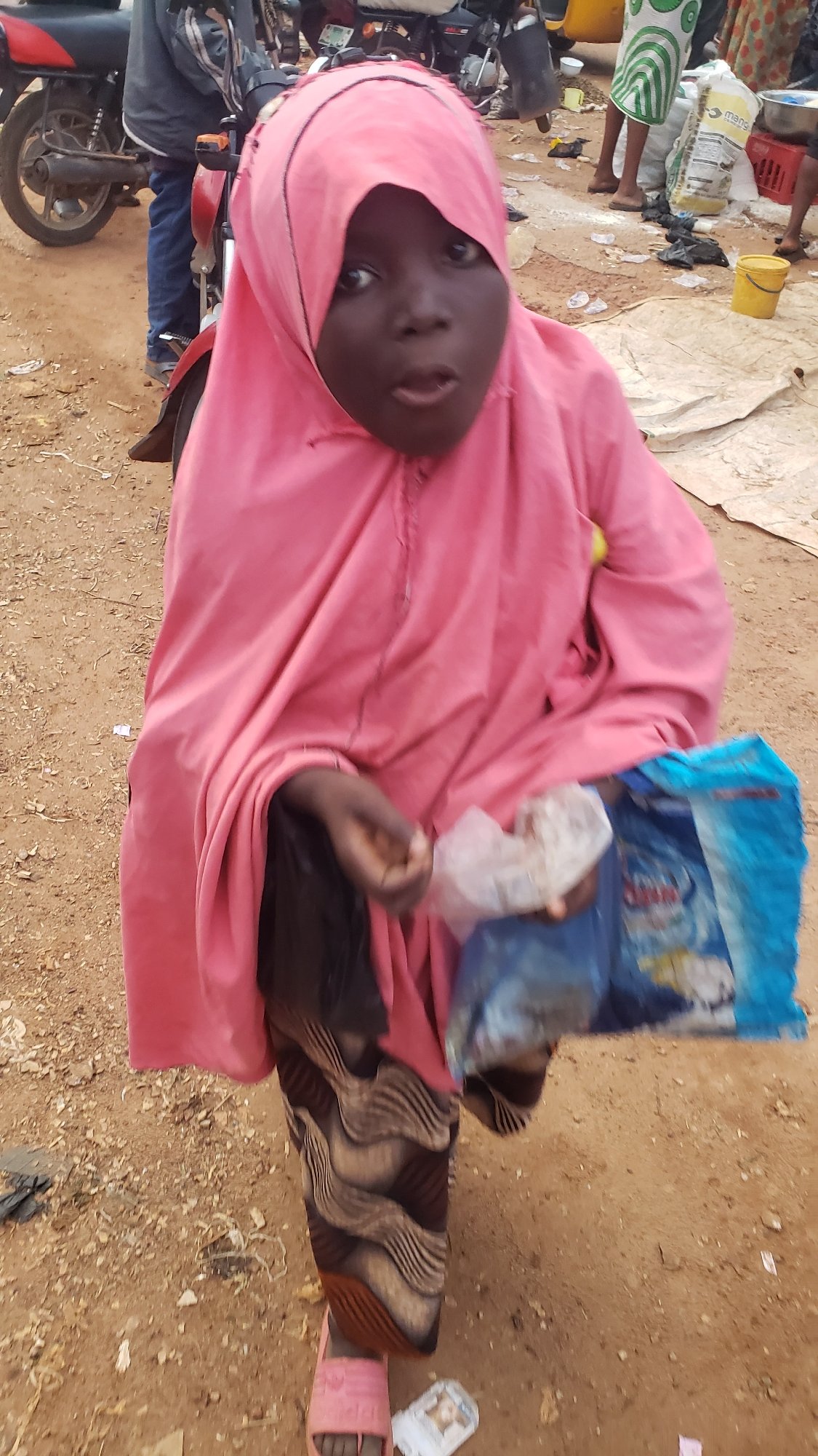 Afternoon trade at a busy street market in Kakuri Gwari