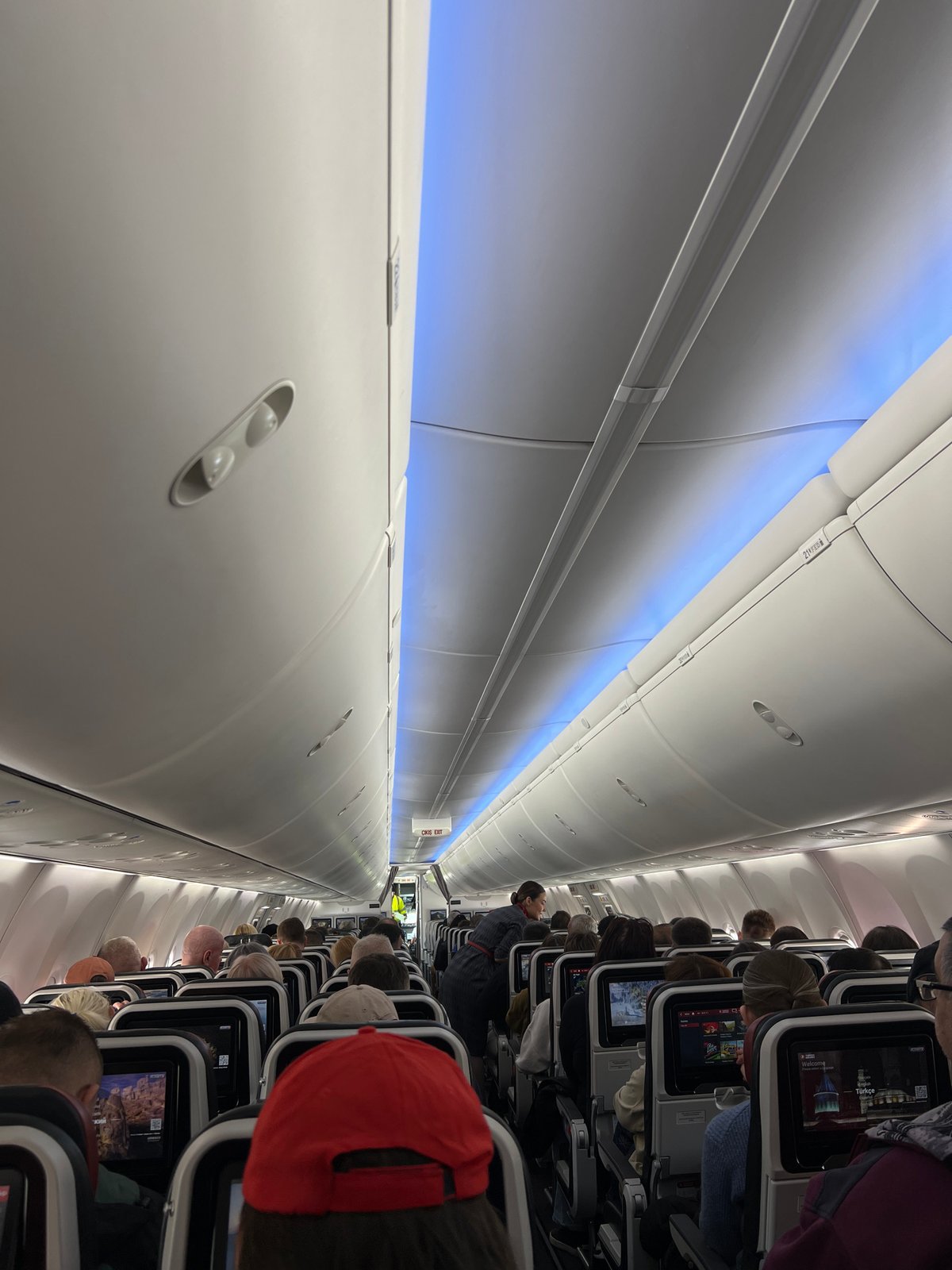 Passenger documents flight experience with Russian entertainment system