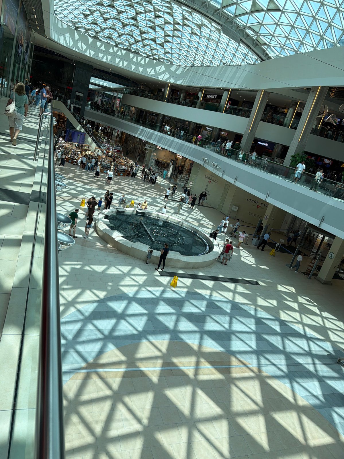 Morning visit to More Mall, Sochi's geodesic dome shopping center