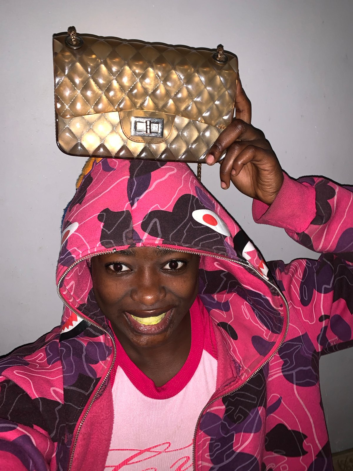 Fashion photo session captured in Nigeria featuring luxury accessories