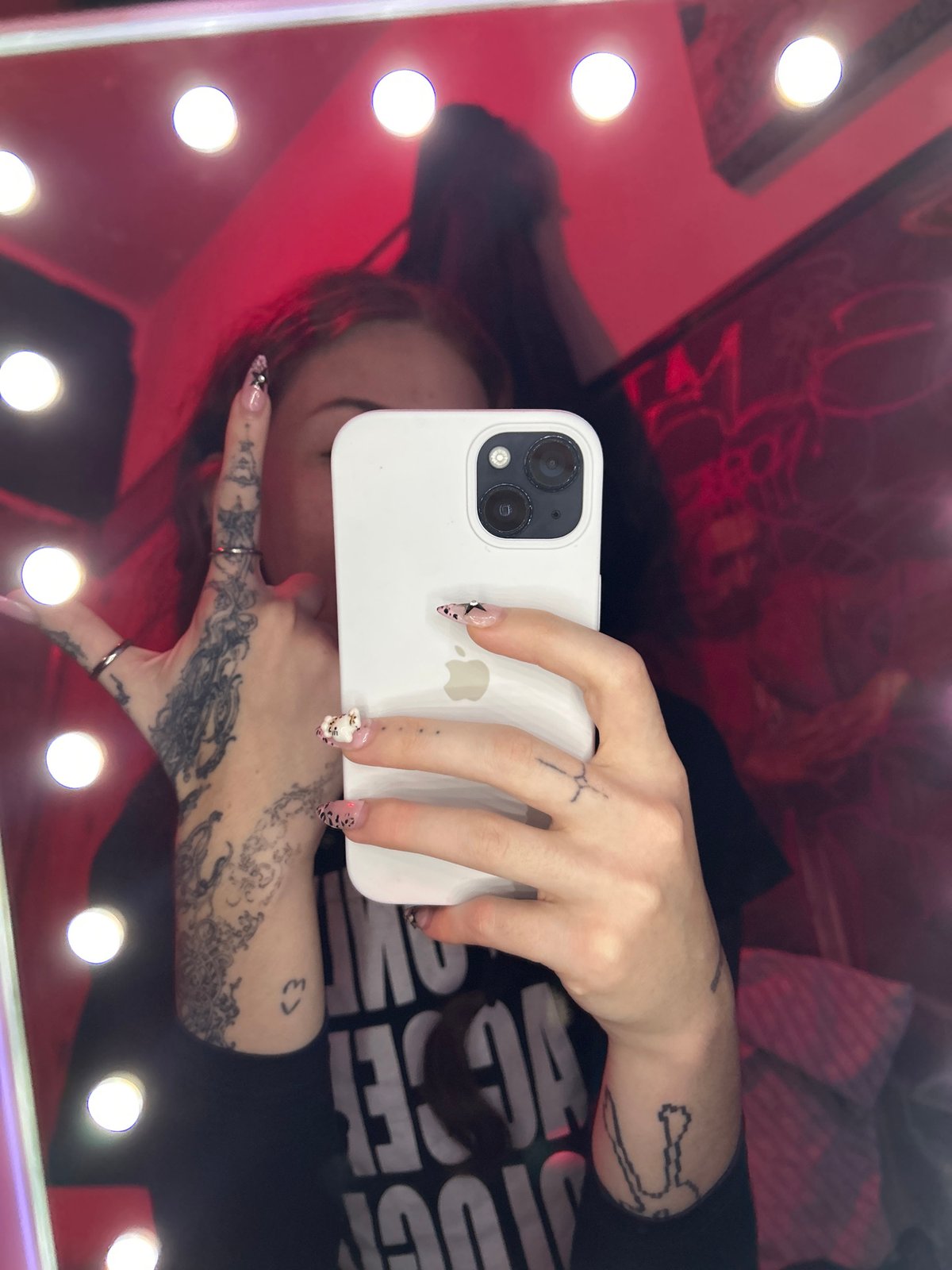 Late-night selfie session captured in Buenos Aires bathroom