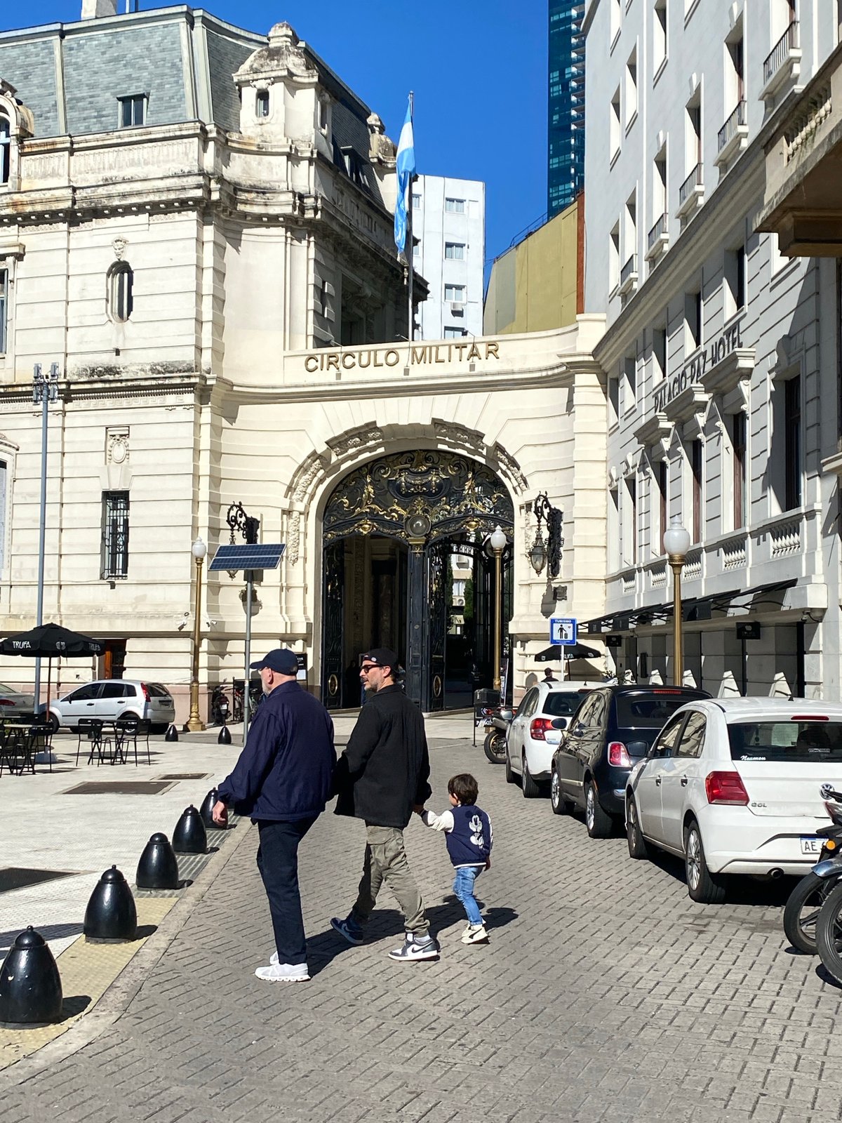 Routine street scene documented in Buenos Aires Argentina