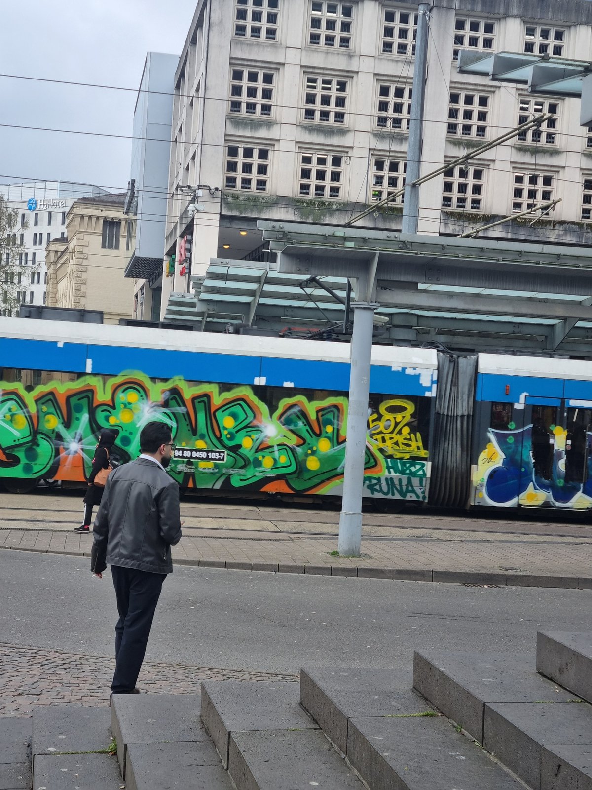 Urban scenes and event preparations captured across Saarbrücken
