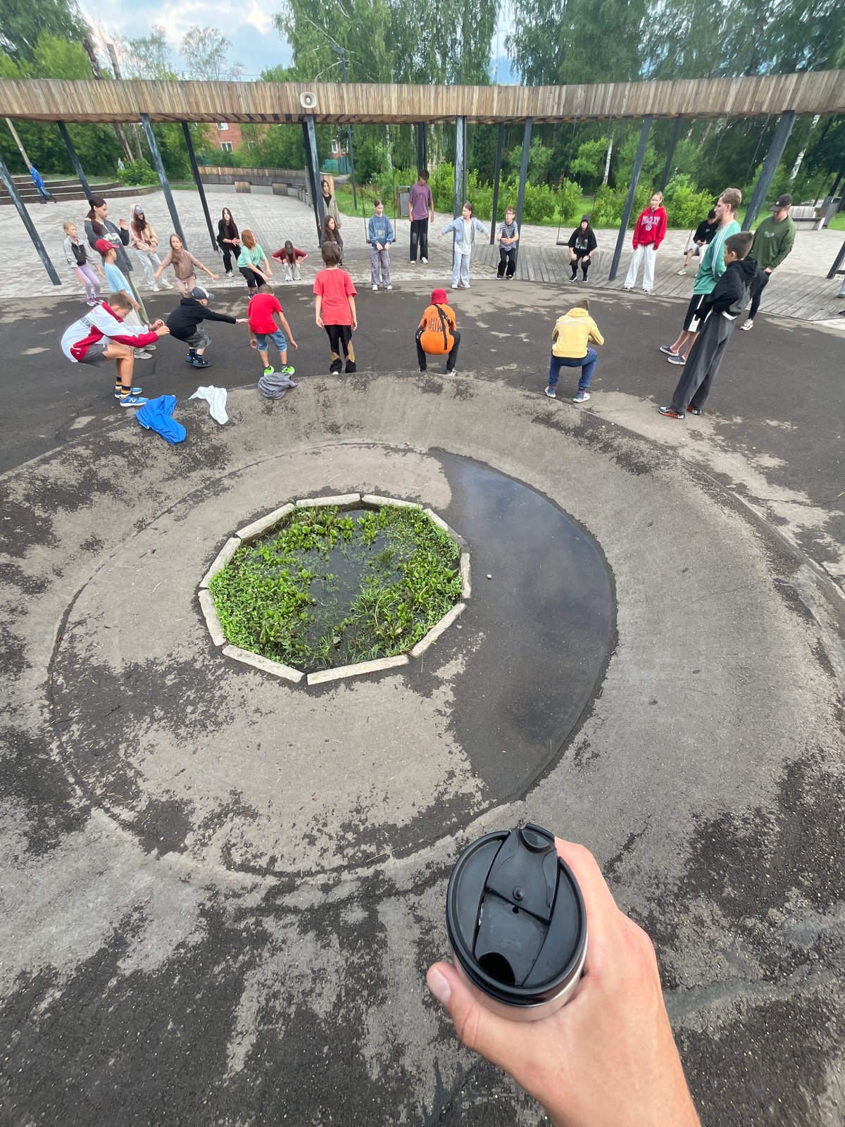 Outdoor group activity and forest walk in Divnogorsk