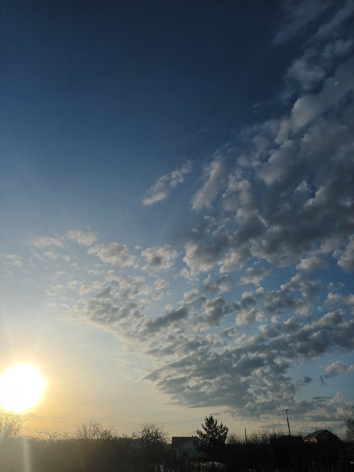 Mixed cloud conditions observed over Ольховка, Russia