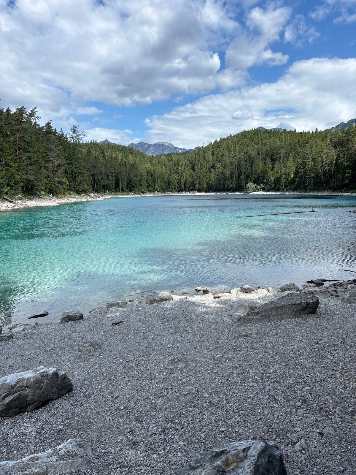 Eibsee's turquoise waters and Zugspitze backdrop, Grainau