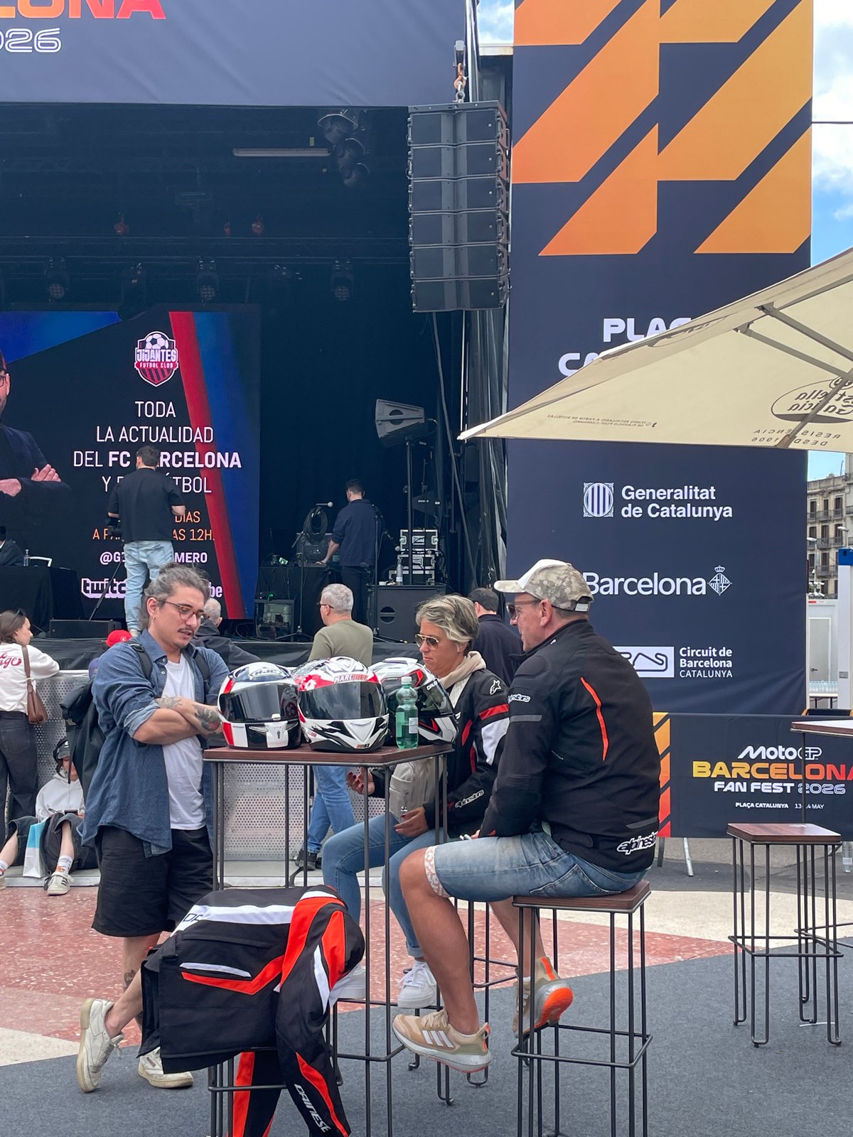 MotoGP Fan Fest brings motorcycle displays, skateboarding to Barcelona plaza