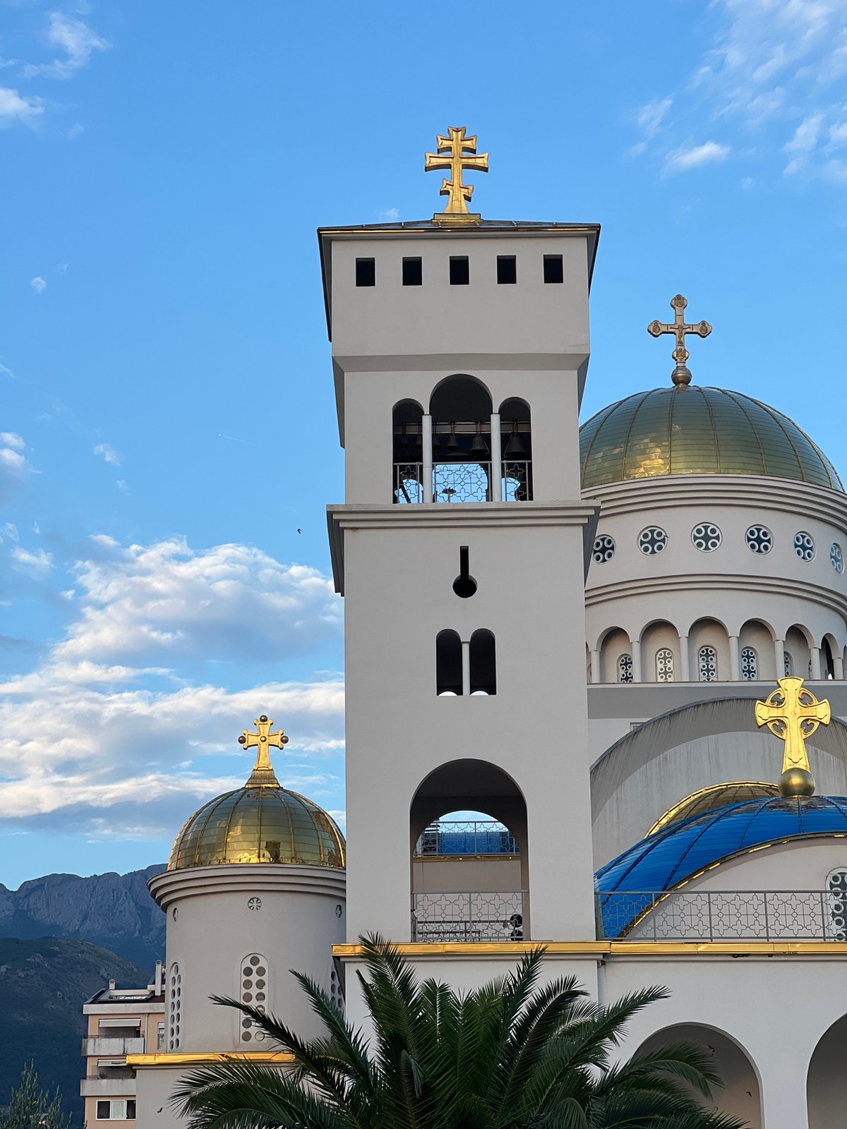 Afternoon around Bar's harbor and church district, Montenegro