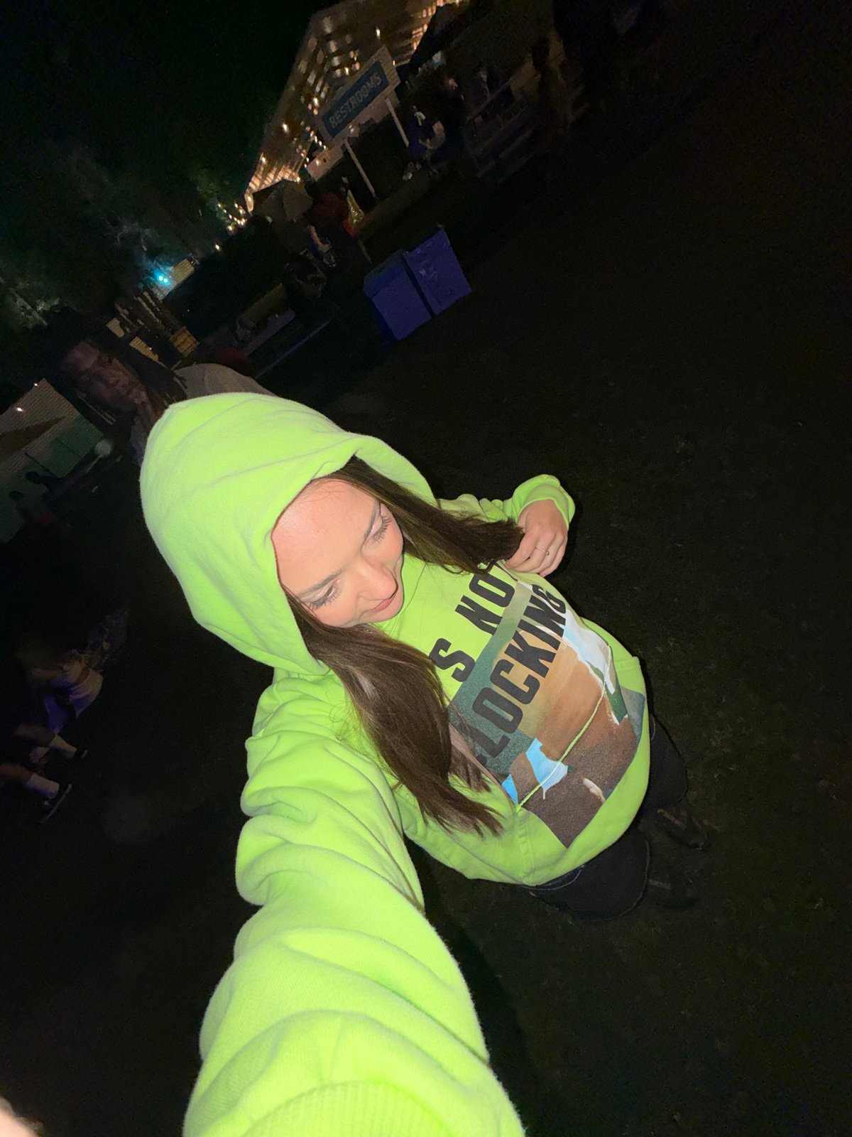 Woman documents late-night festival experience in Indio