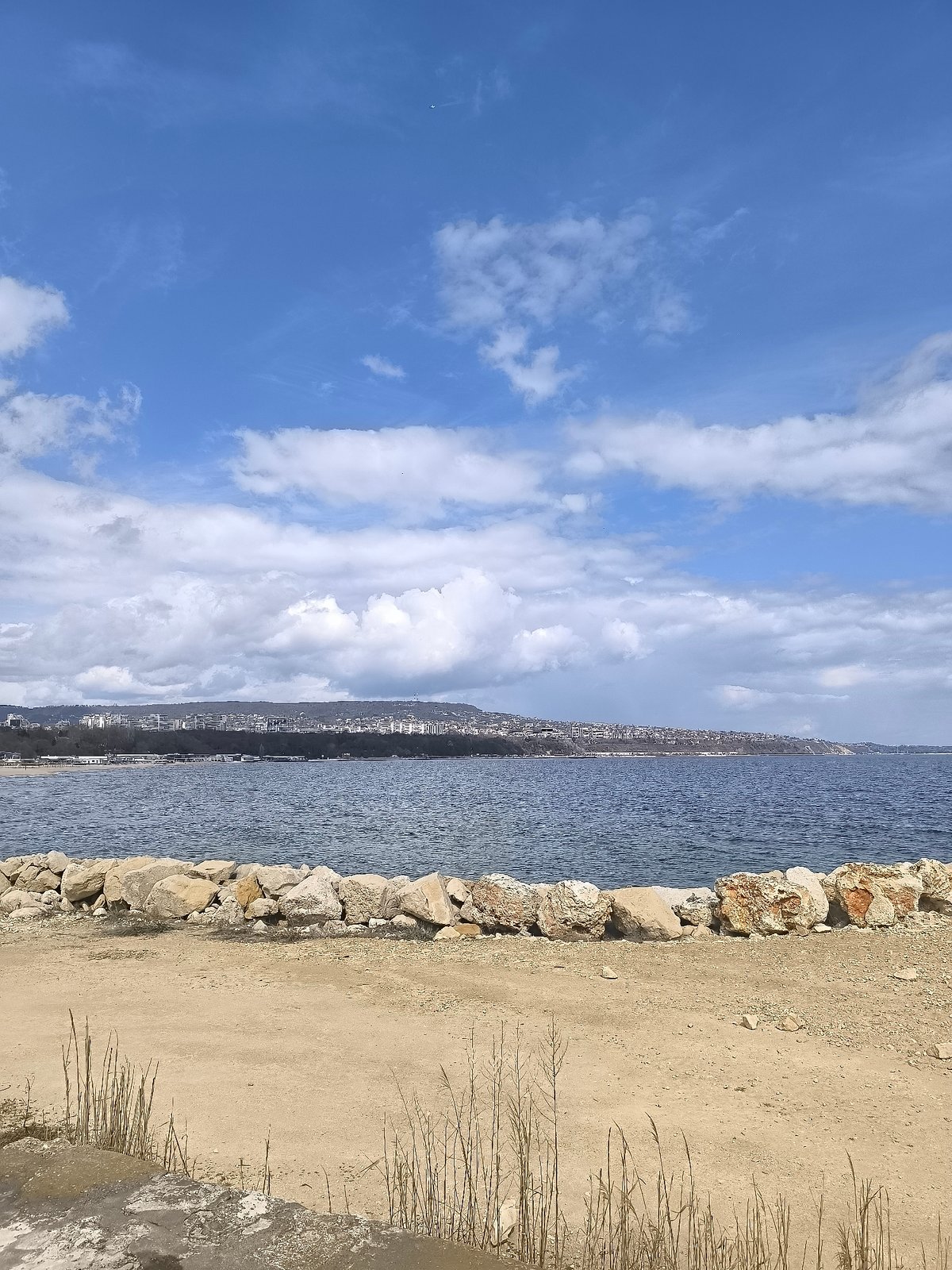 Coastal scenes documented along Varna's Black Sea waterfront