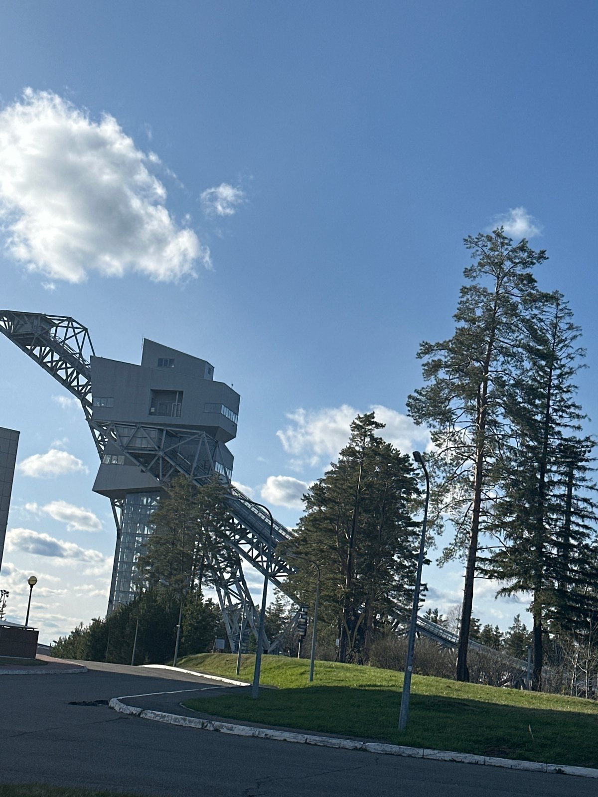 Port crane observed in Прикамский, Russia
