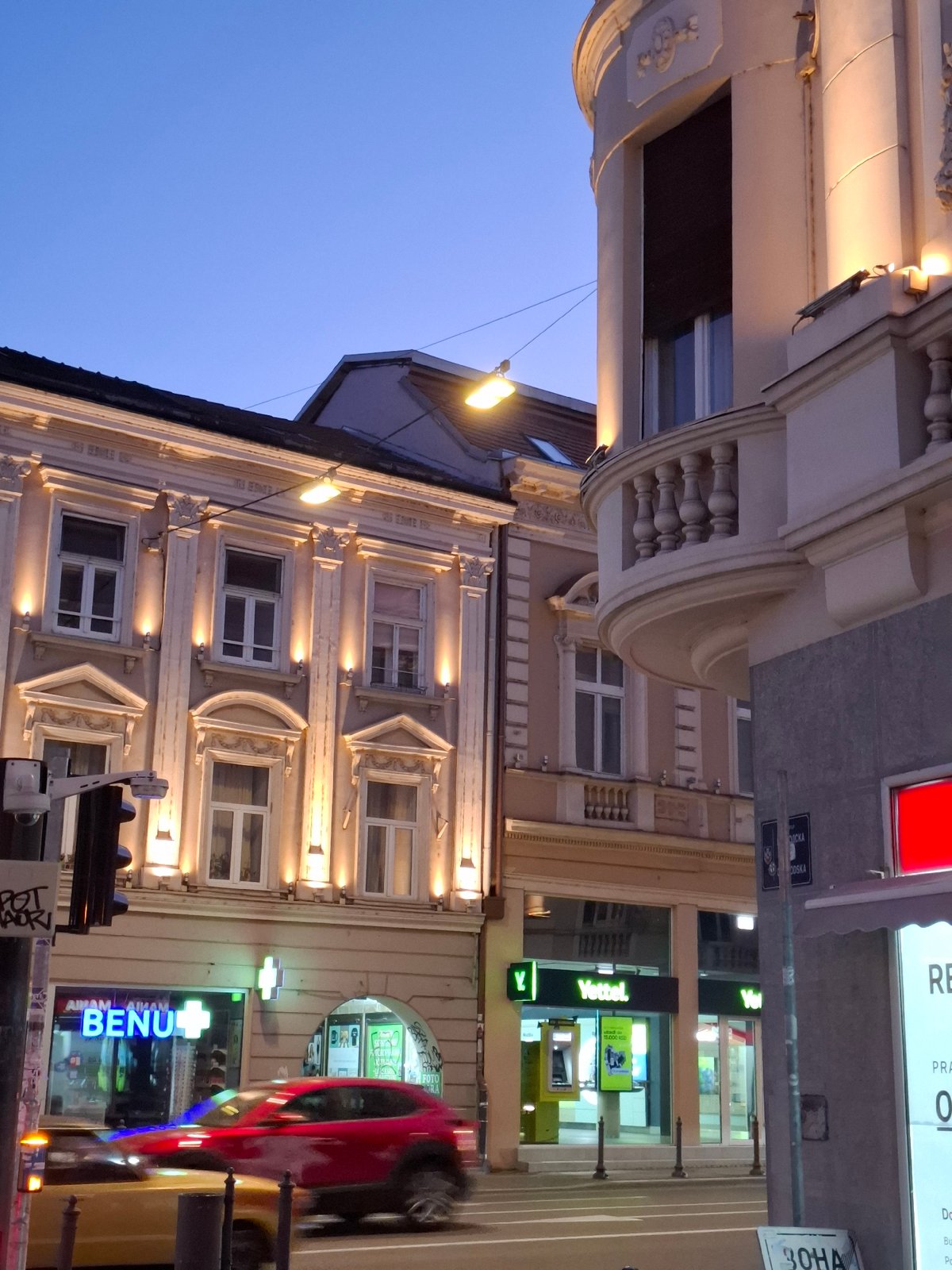 Evening stroll through historic Zemun streets with coffee break