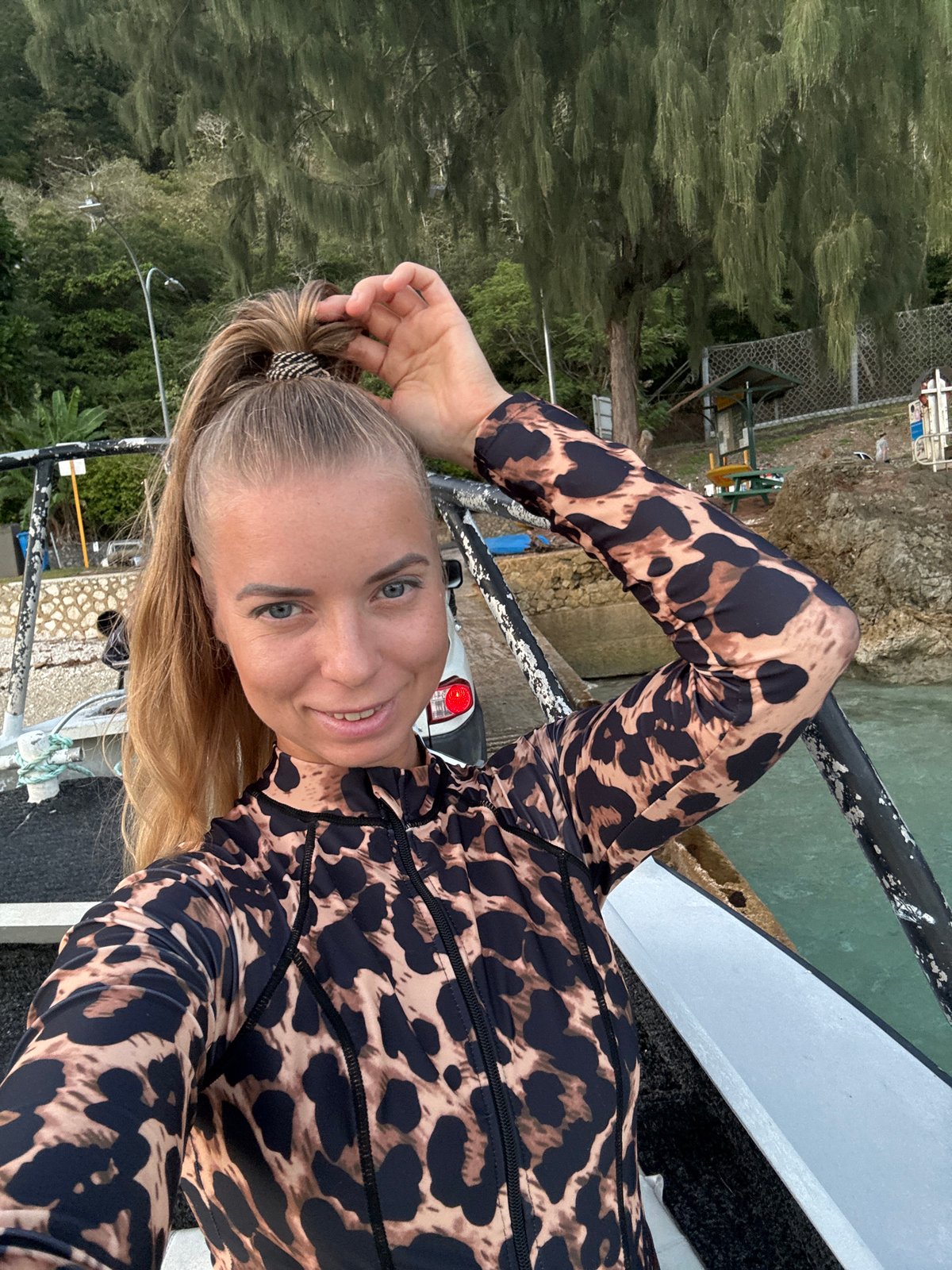 Boat day off the coast of Christmas Island