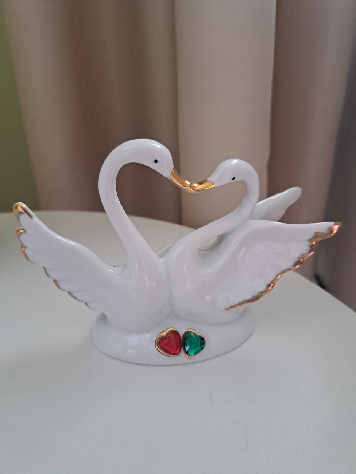 Ceramic figurines and plush toys on display in Irkutsk