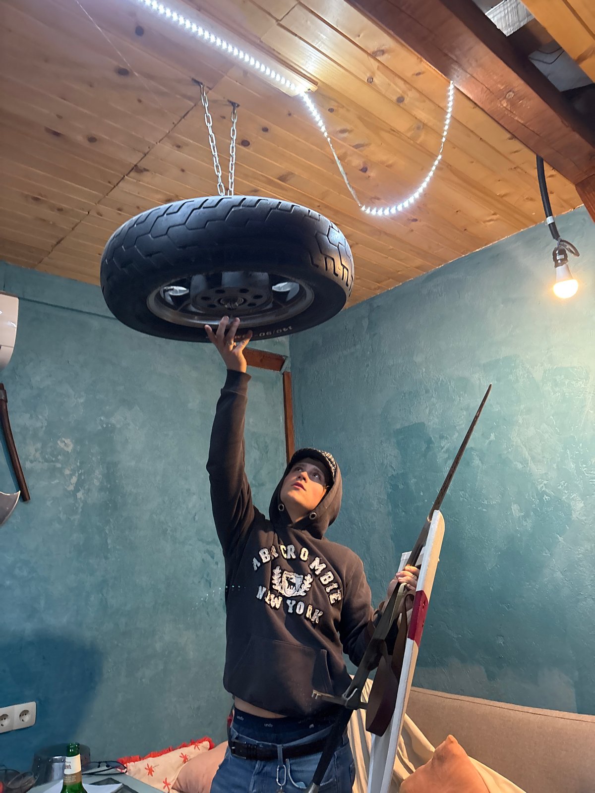 Group handles medieval props, equipment in Bulgarian indoor setting