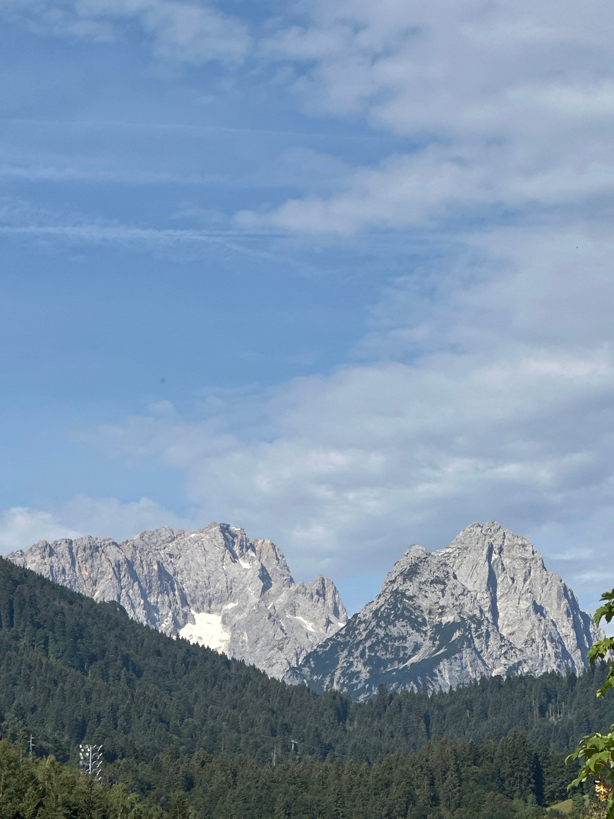 Olympic Ski Jump and alpine scenery in Garmisch-Partenkirchen