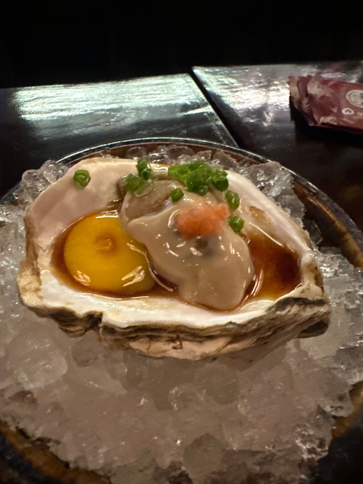 Fresh oyster with egg yolk served in Thủ Đức