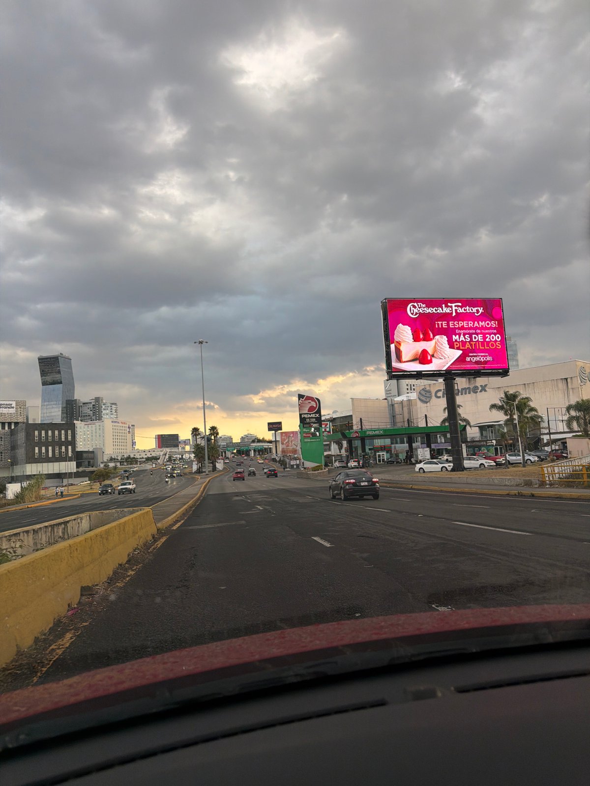 Cheesecake Factory billboard spotted on Puebla street