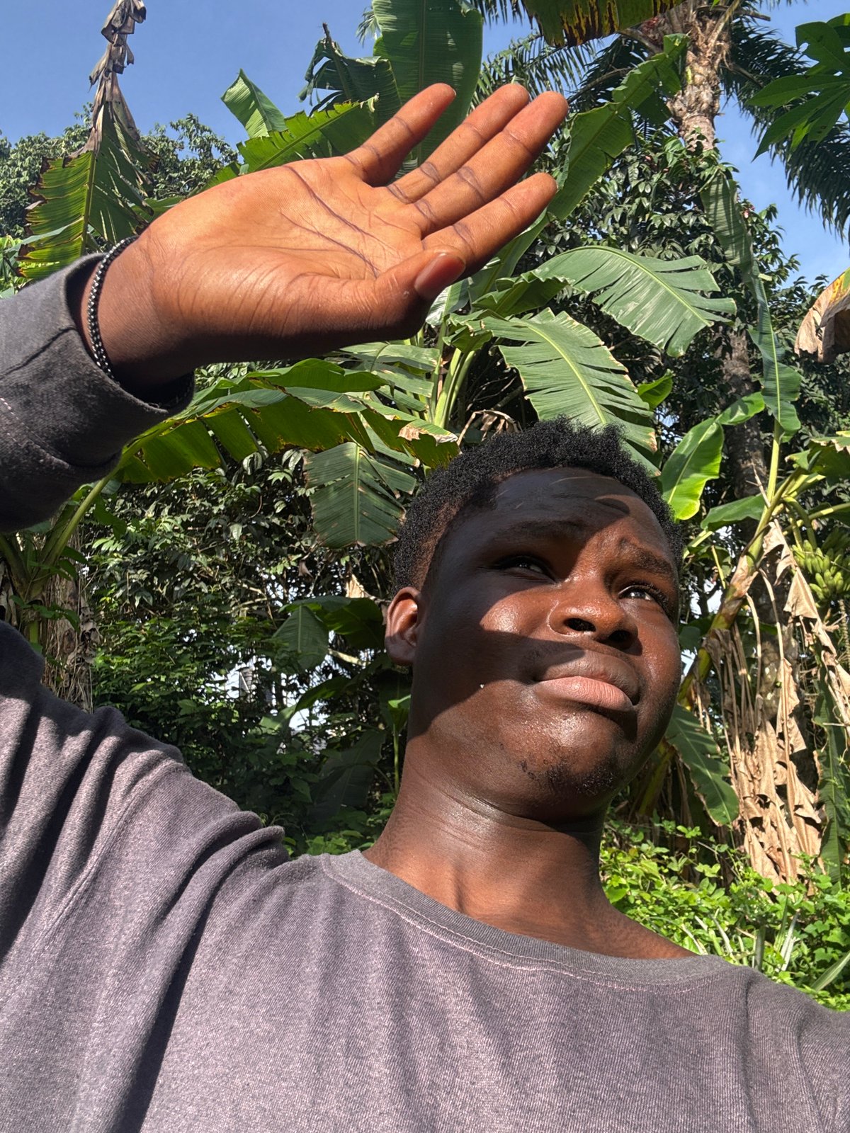 Man photographed outdoors in Eziudo under overcast morning sky
