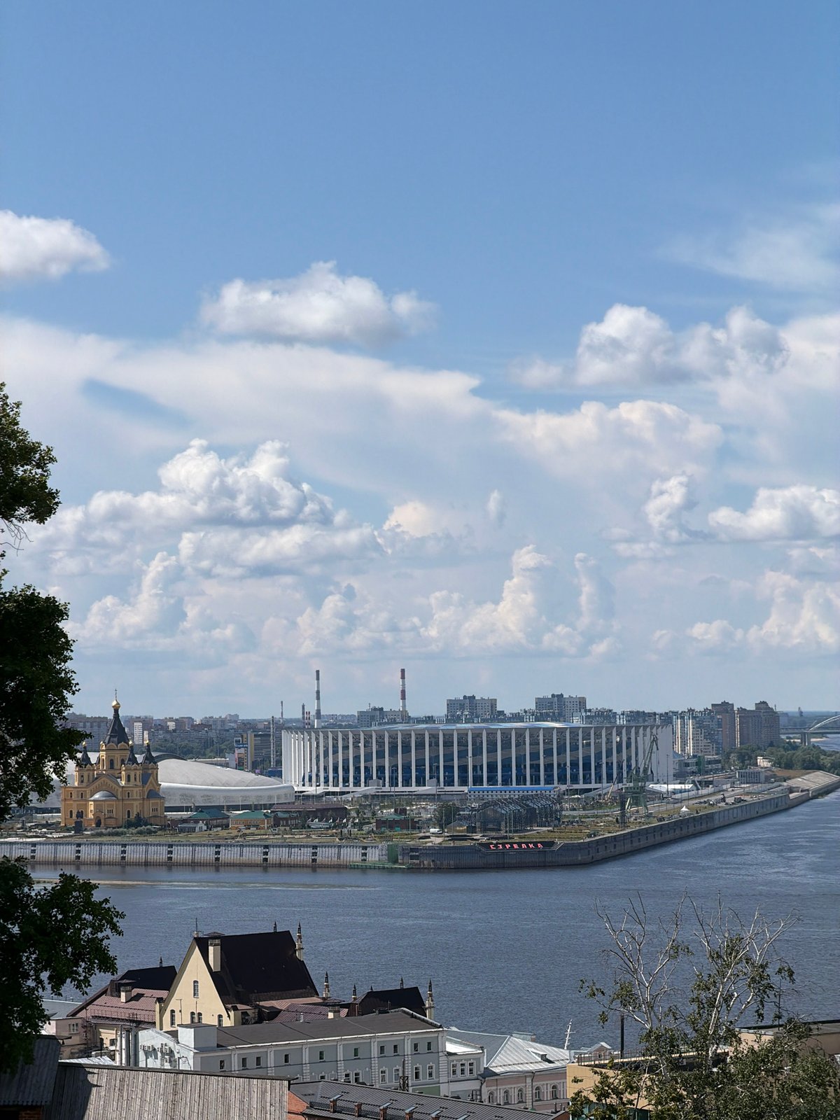 Afternoon at the Nizhny Novgorod Kremlin overlooking the Volga