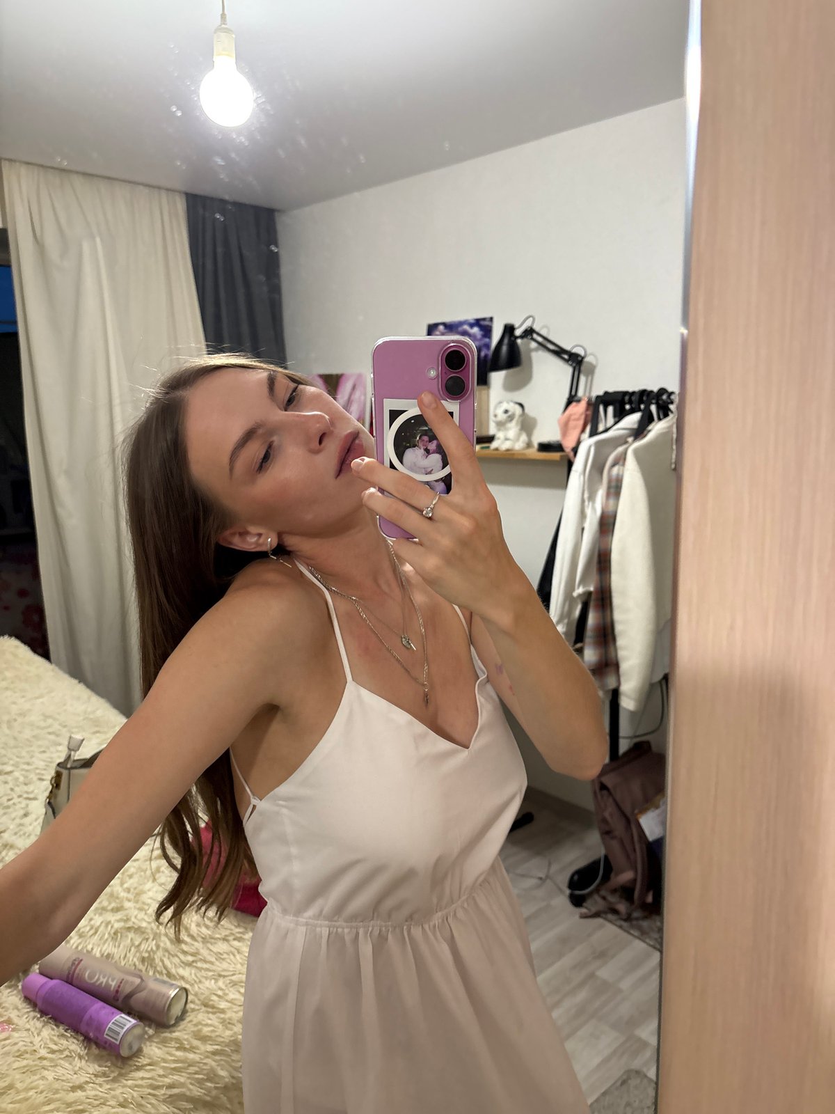 Quiet evening at home in Perm, selfies and dusk views