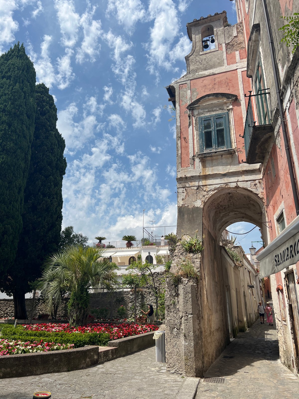 Visitor documents two-hour walking tour of historic Ravello, Italy