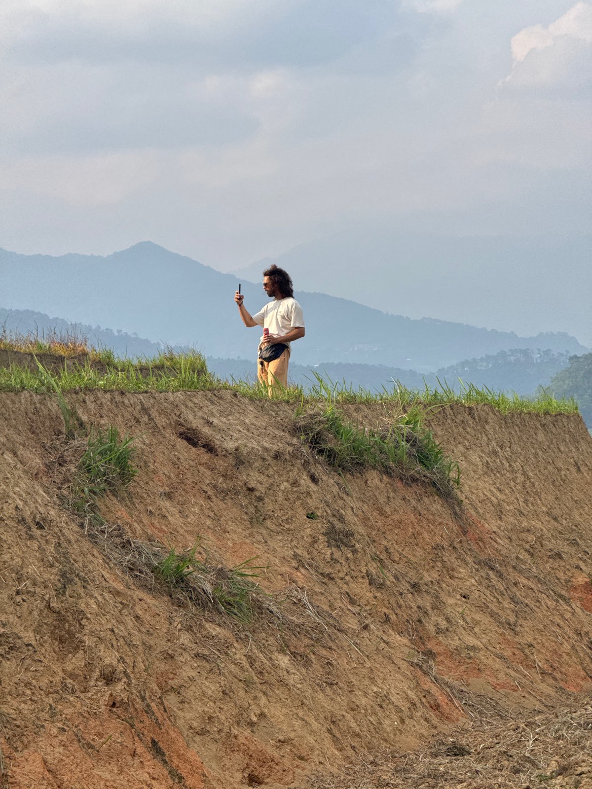 Woman documents terraced fields in rural Vietnam commune