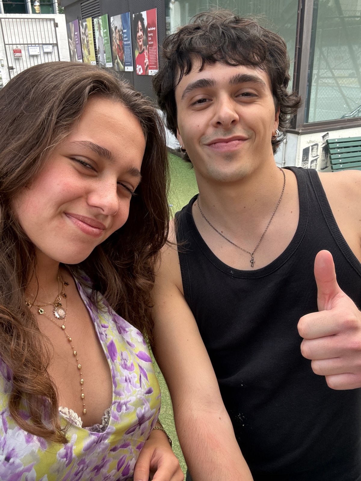 Two young people take selfie in Milan