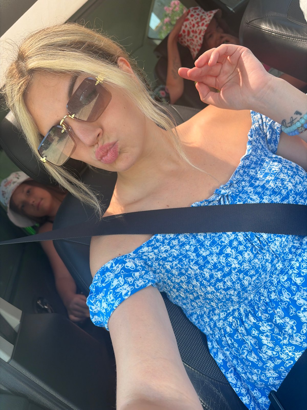 Summer morning drive through the streets of Budva