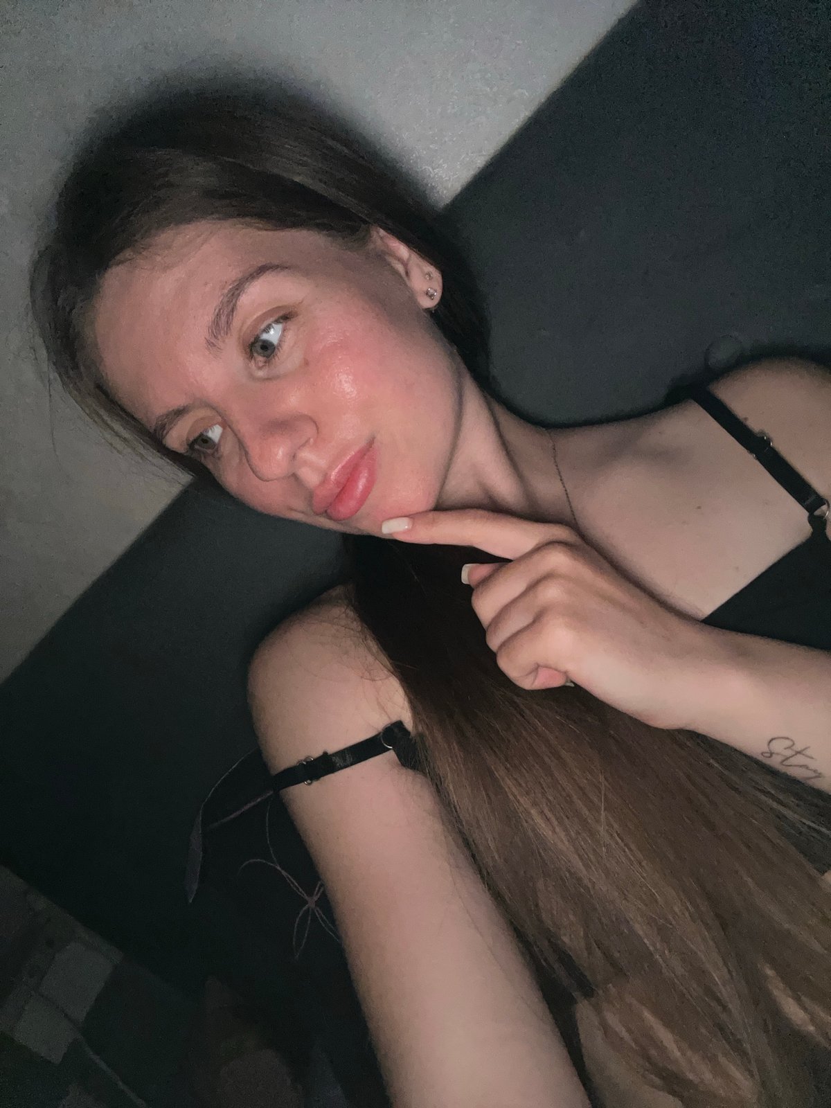 Mirror selfie series in Klin, Russia, same evening outfit