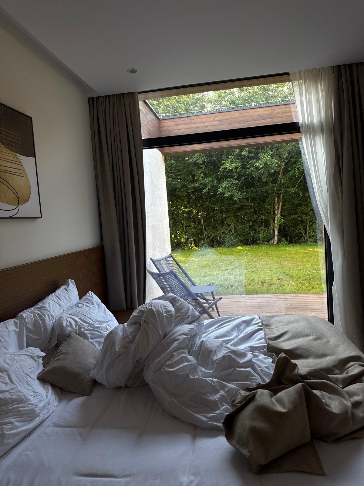 Morning moments at a forested Montenegro guesthouse
