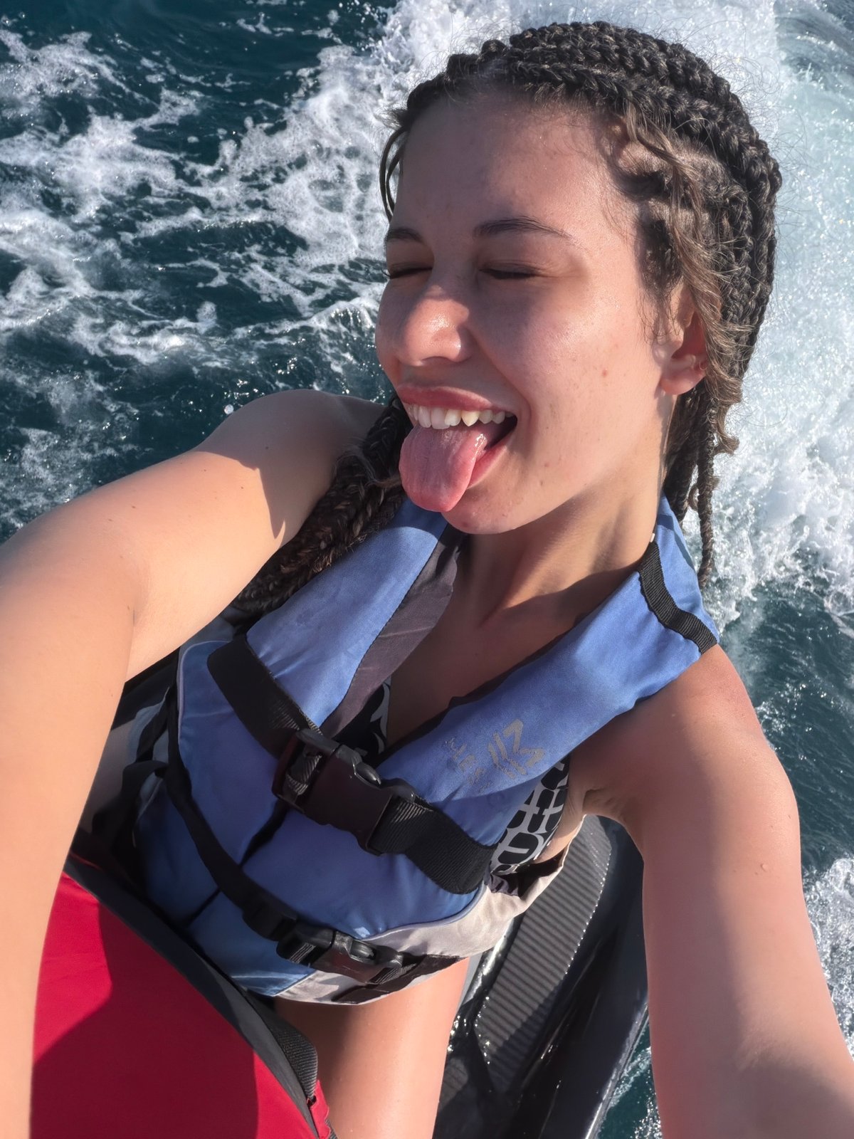 Jet skiing off the Bulgarian Black Sea coast, summer afternoon