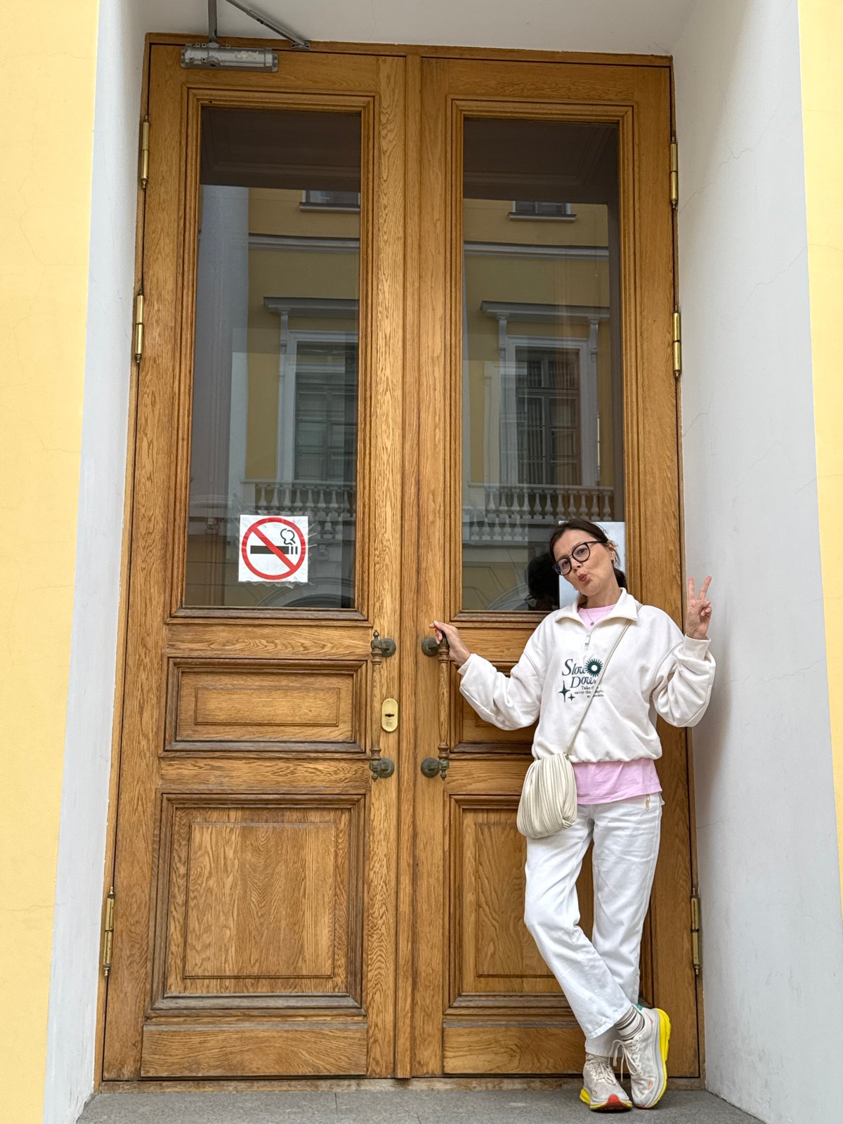 Street life along Saint Petersburg's classical city center