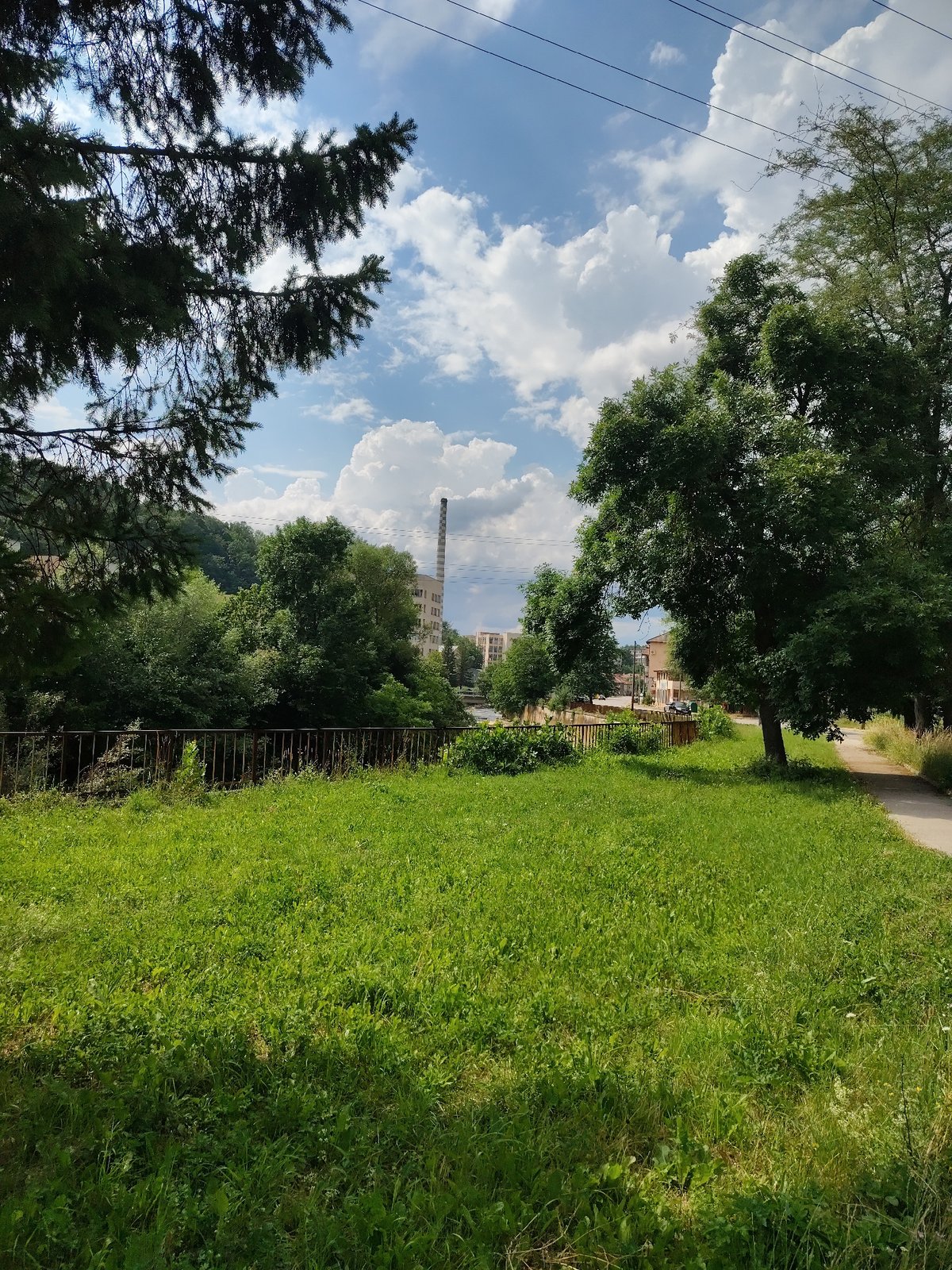 Gabrovo streetscapes and greenery on a July afternoon